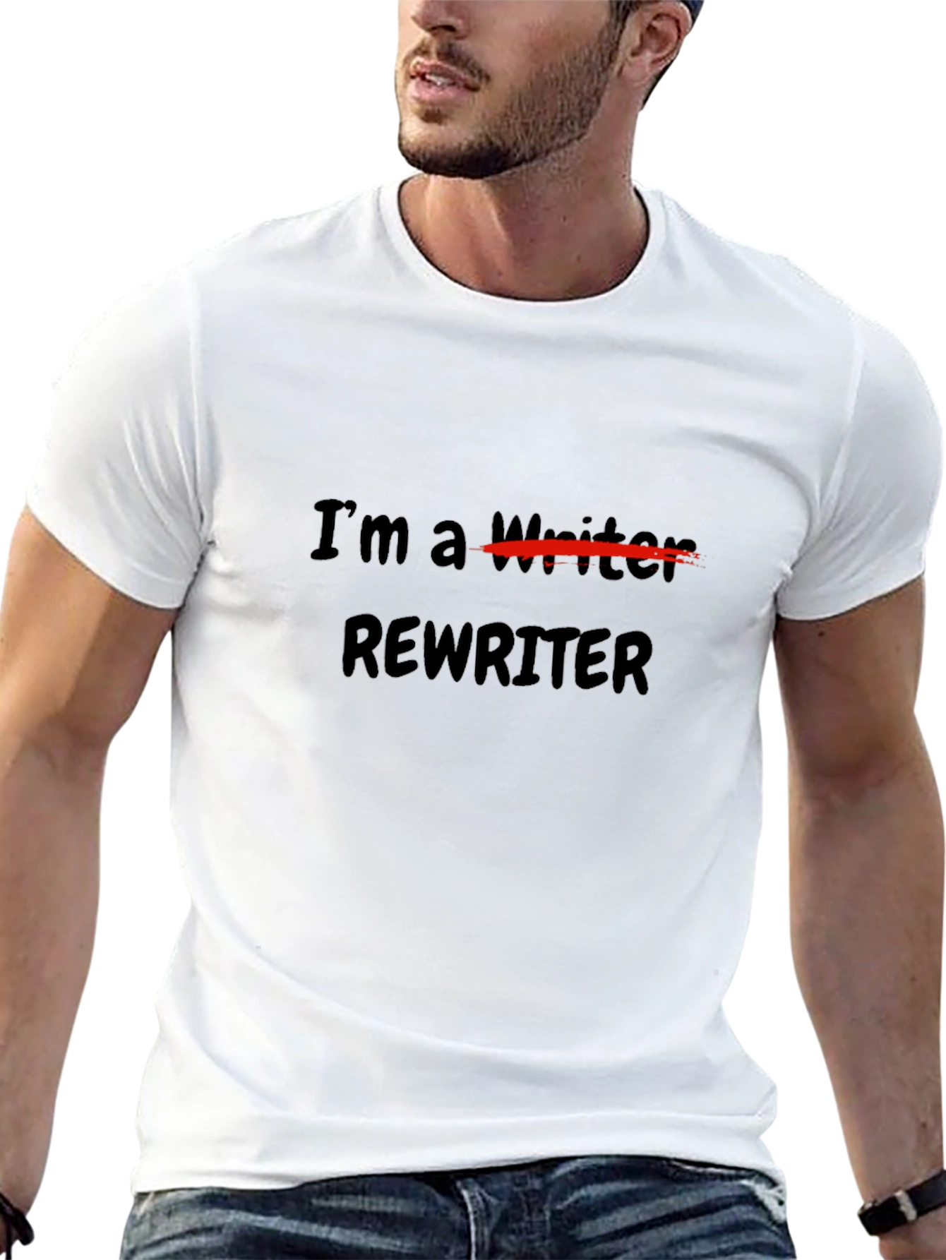 Im a Rewriter T-Shirt - Black Novelty Tee