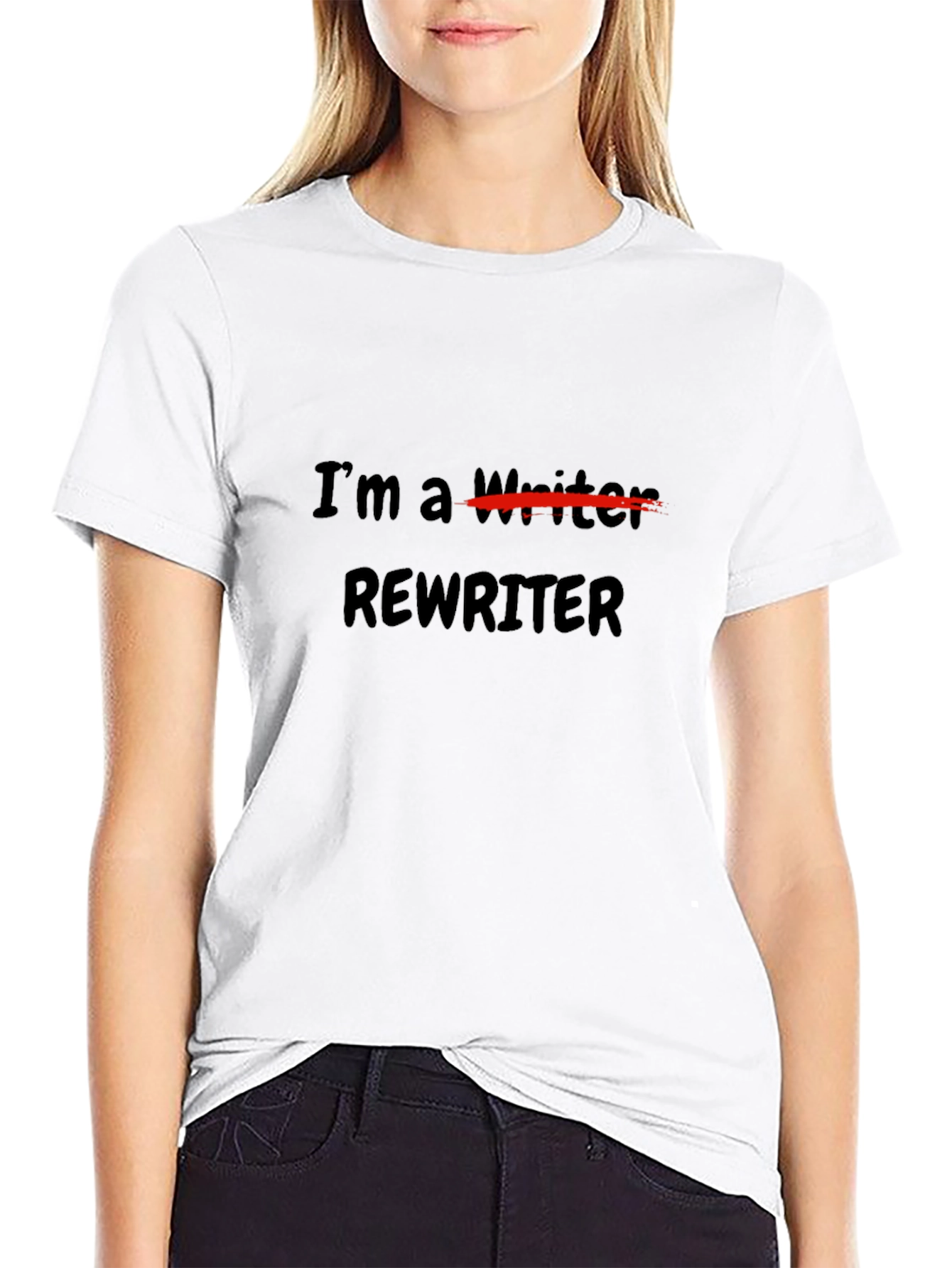 Im a Rewriter T-Shirt - Black Novelty Tee