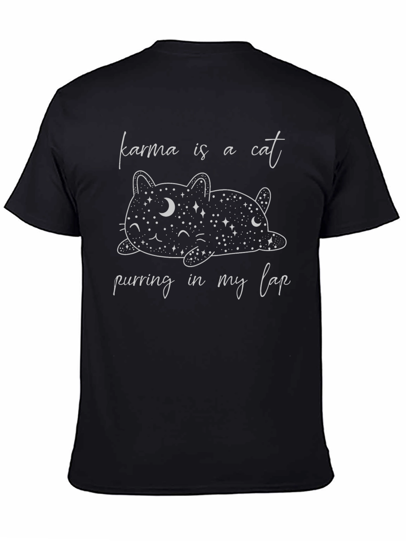 Karma Is A Cat Graphic T-Shirt