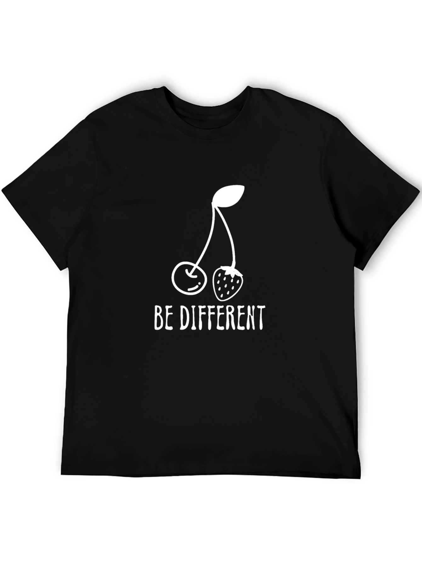 Be Different Tee: Cherry Strawberry Graphic T-Shirt
