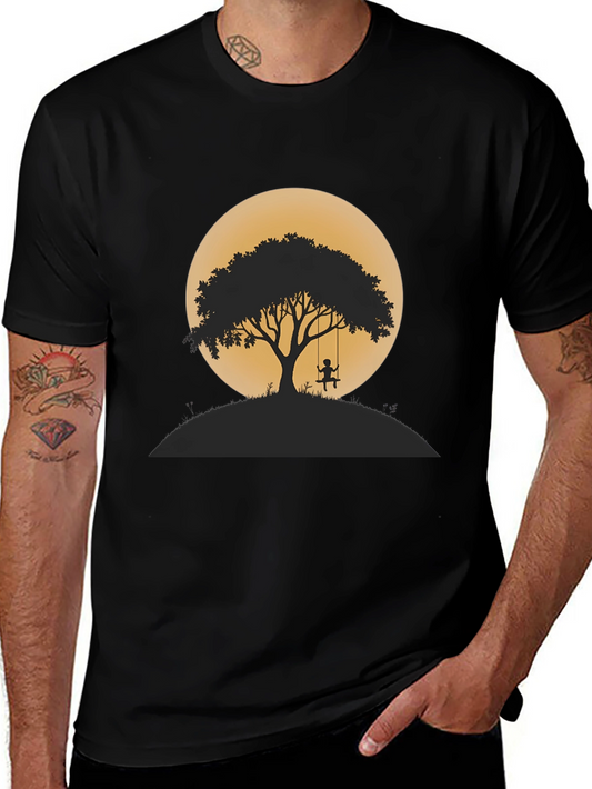 Silhouette Tree Moon T-Shirt