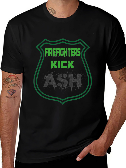 Firefighters Kick Ash T-Shirt - Graphic Tee