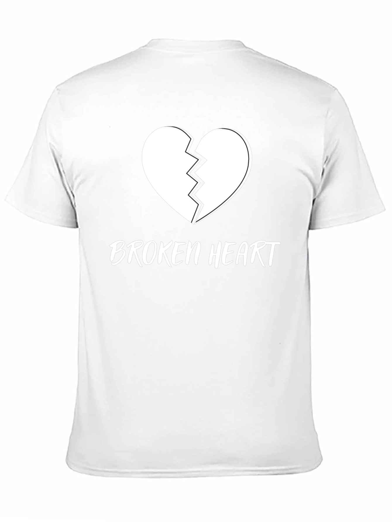 Broken Heart Graphic T-Shirt - Black Cotton Tee