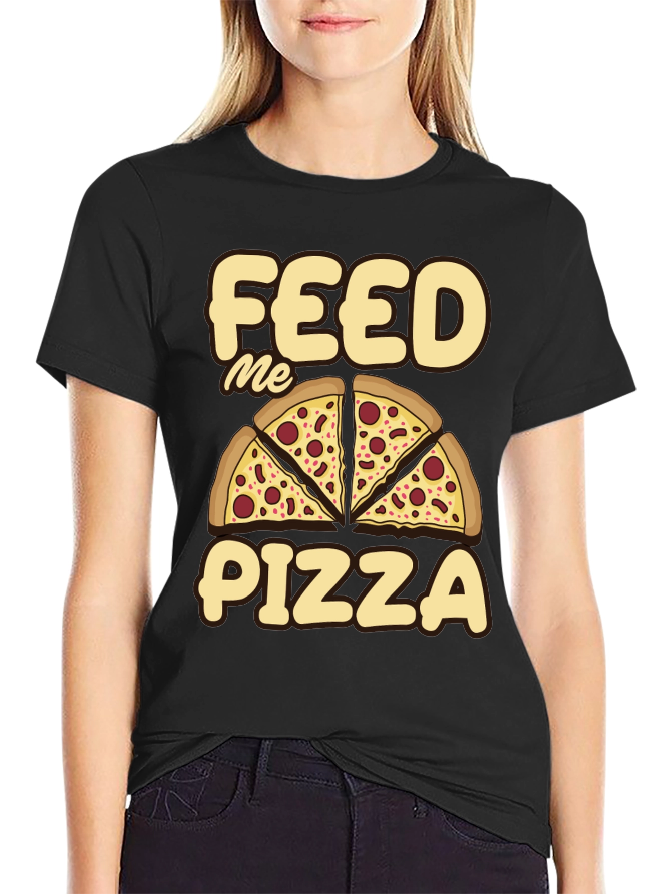 Feed Me Pizza Graphic Tee