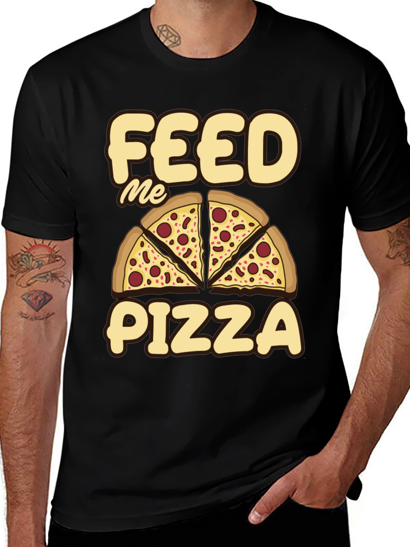Feed Me Pizza Graphic Tee