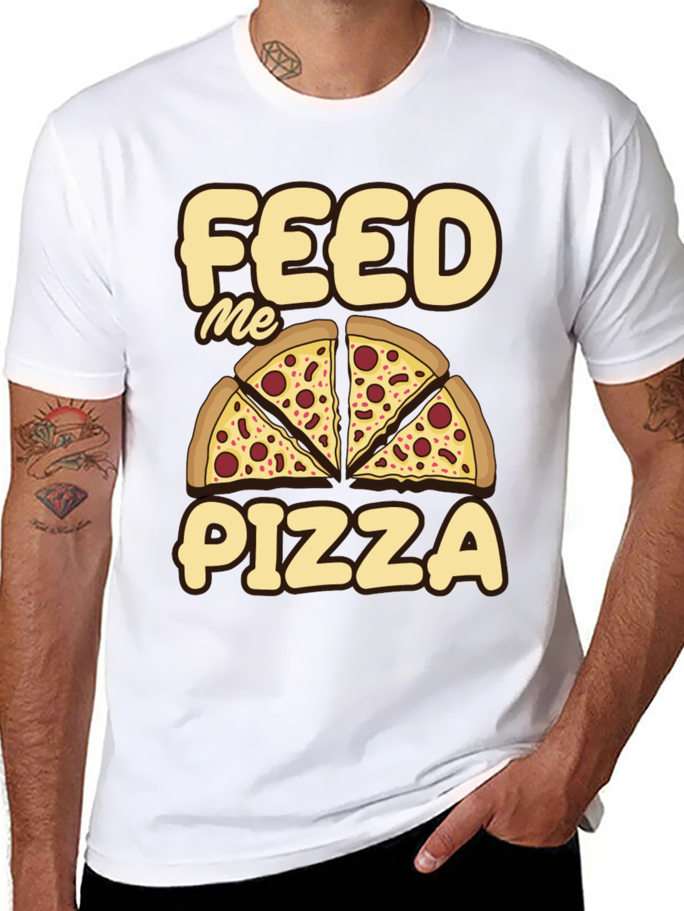 Feed Me Pizza Graphic Tee