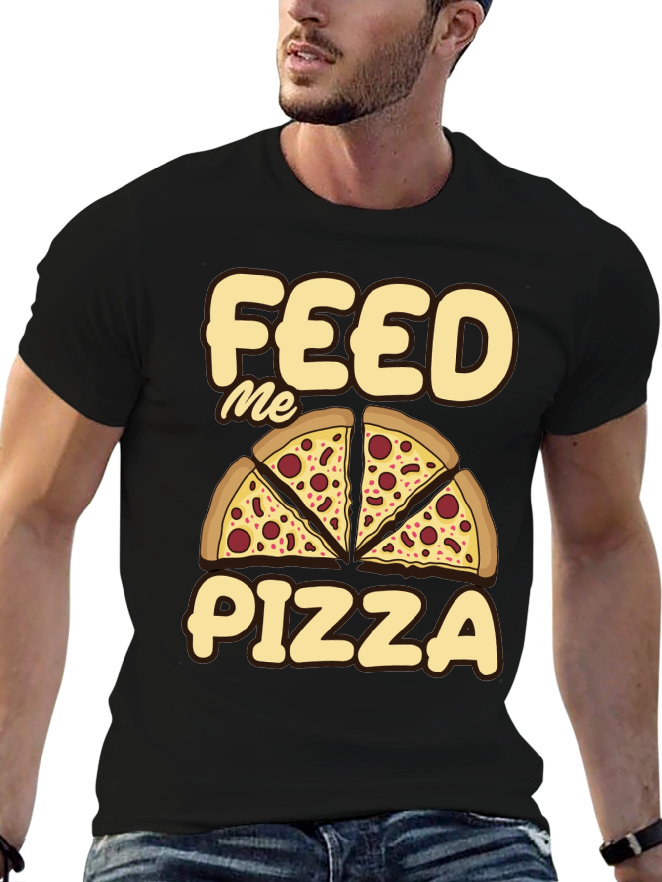 Feed Me Pizza Graphic Tee