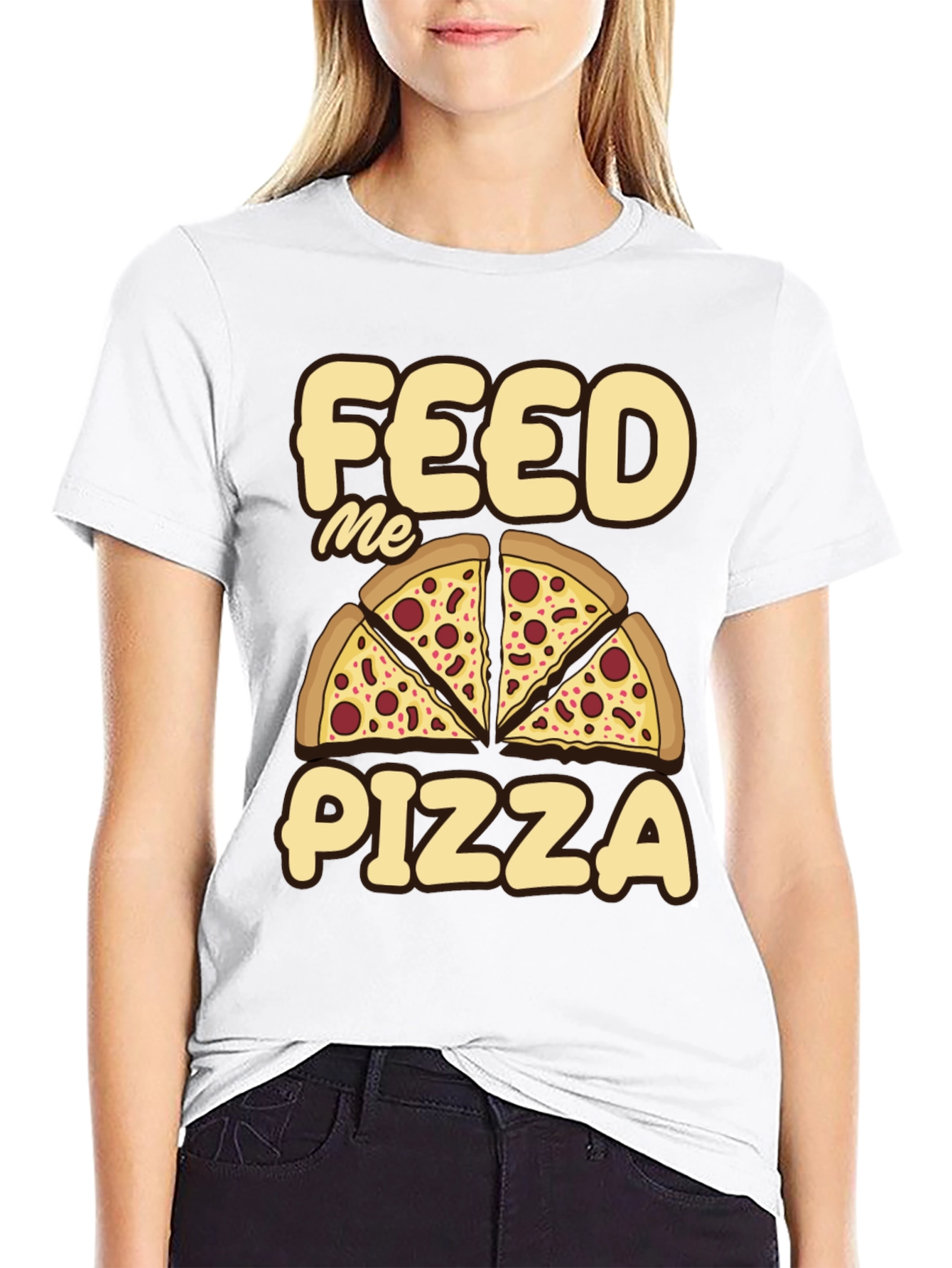 Feed Me Pizza Graphic Tee