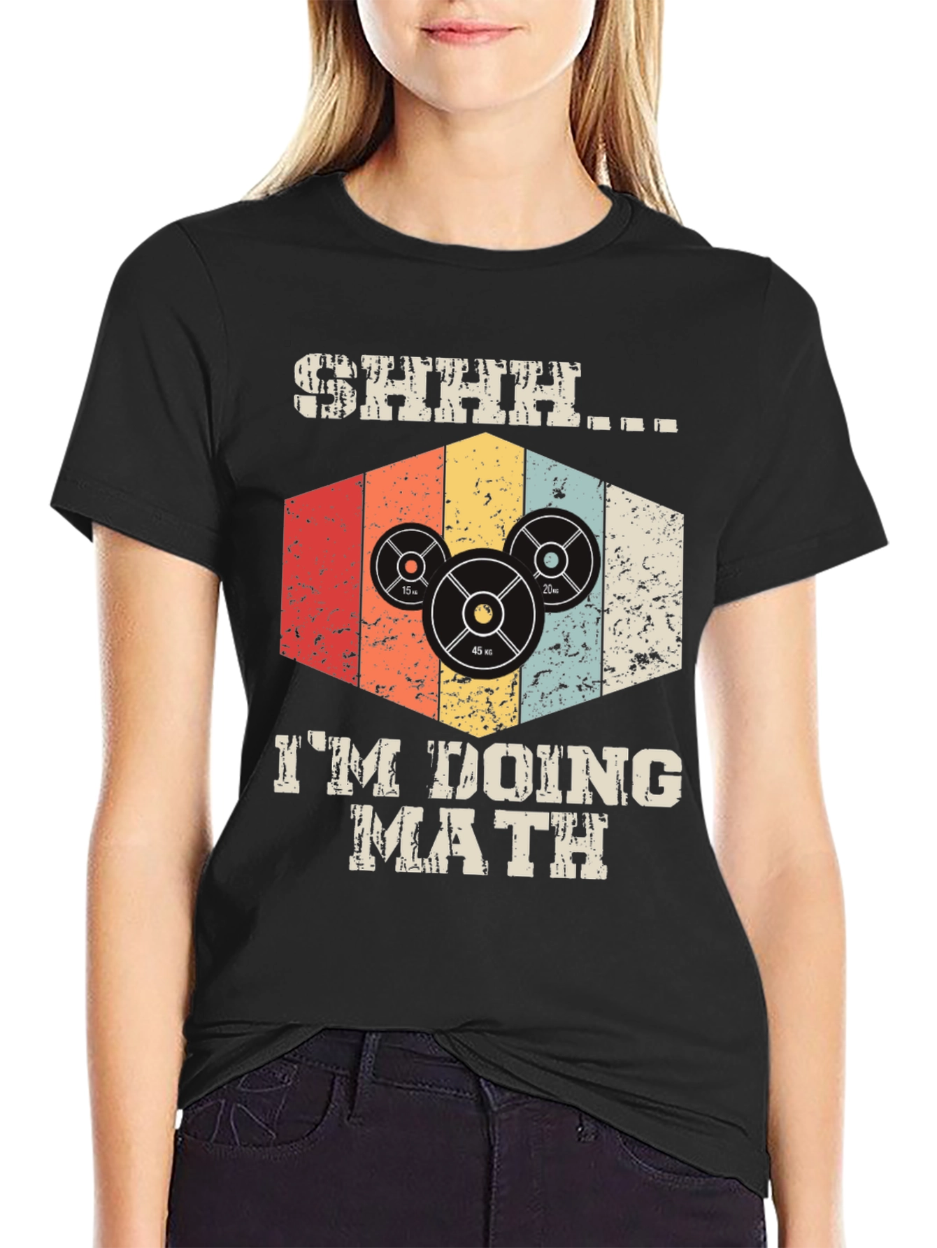 Shhh Im Doing Math Gym T-Shirt