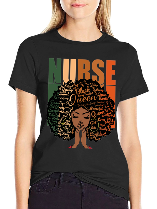 Black Queen Nurse T-Shirt