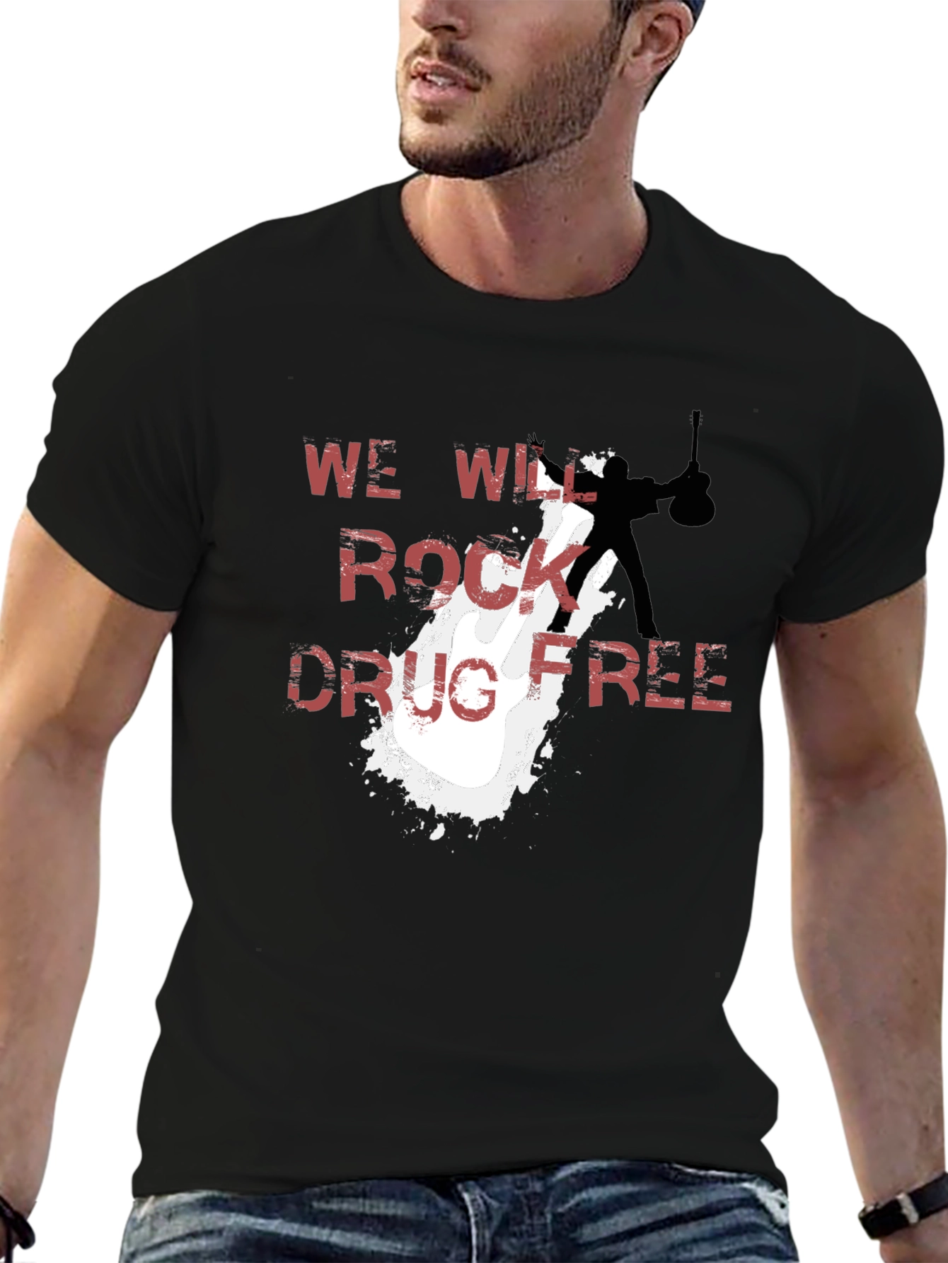 We Will Rock Drug Free T-Shirt