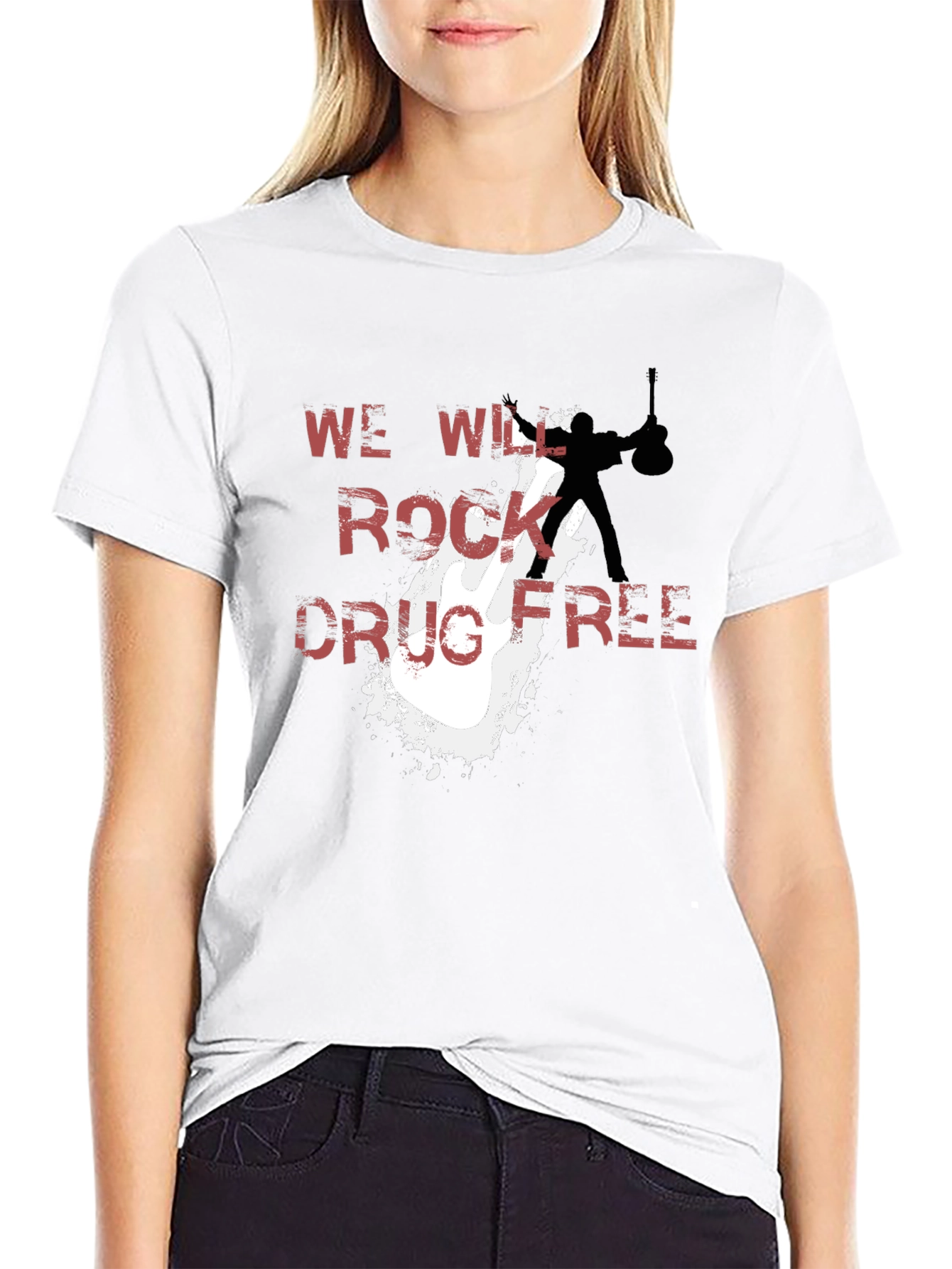 We Will Rock Drug Free T-Shirt