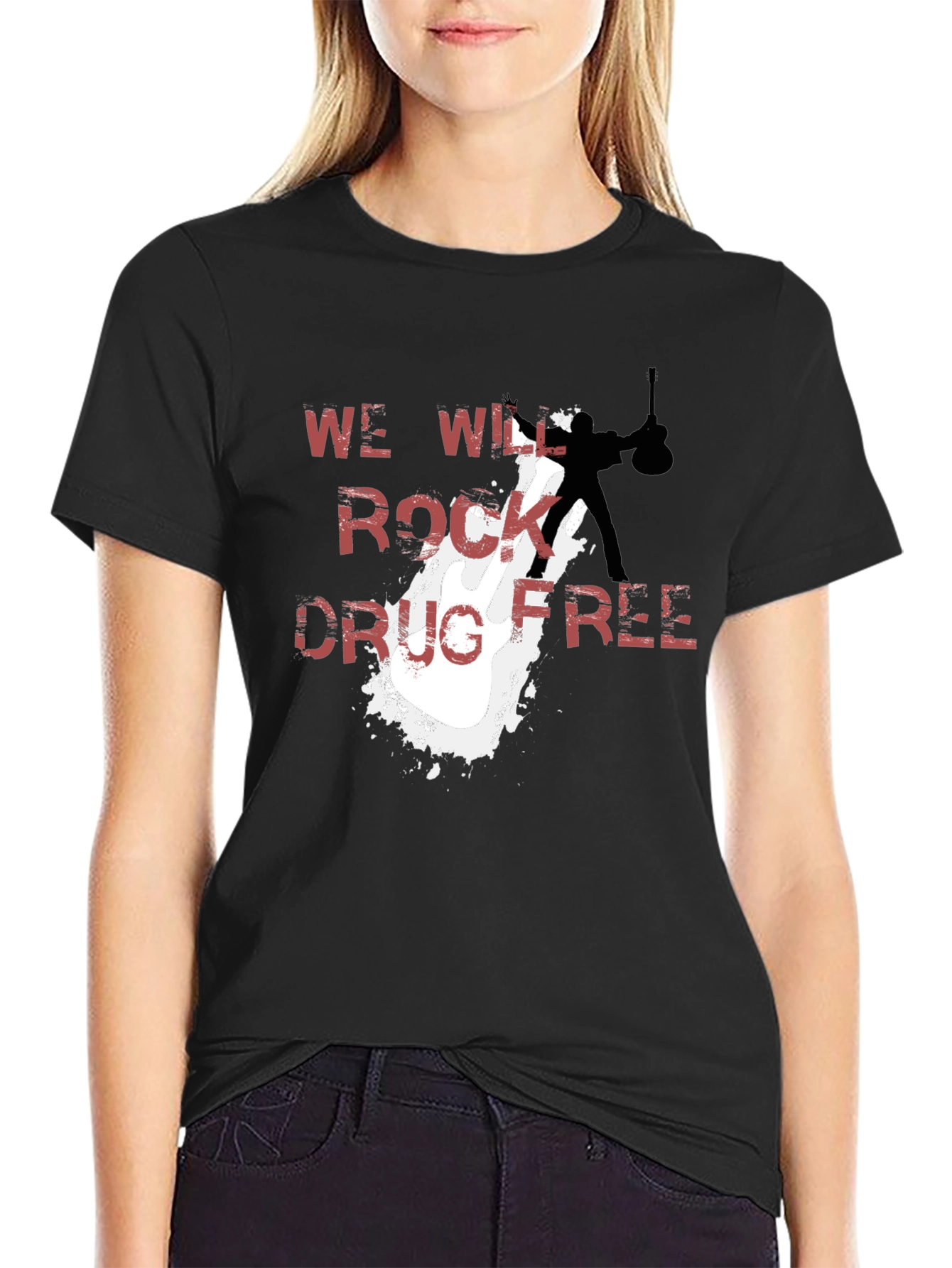 We Will Rock Drug Free T-Shirt