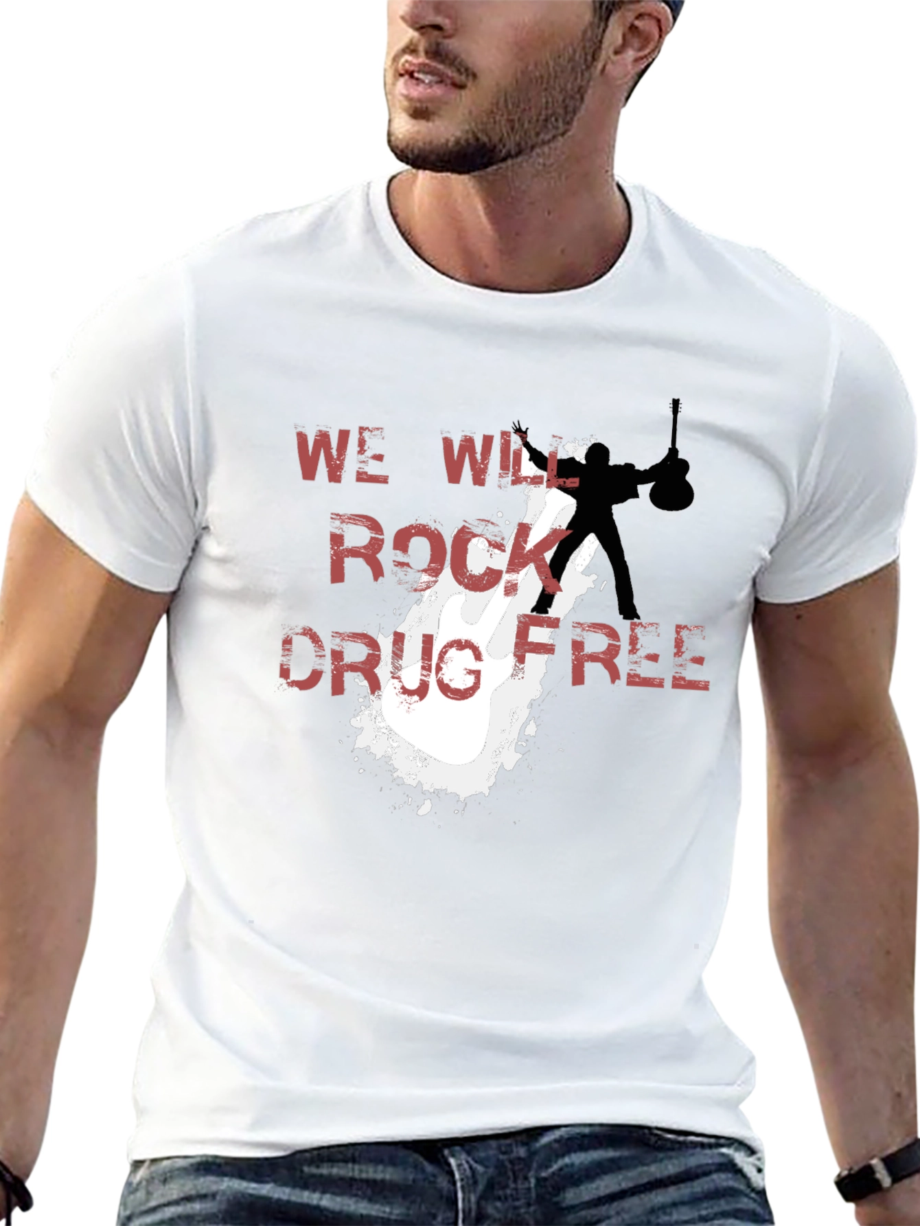 We Will Rock Drug Free T-Shirt