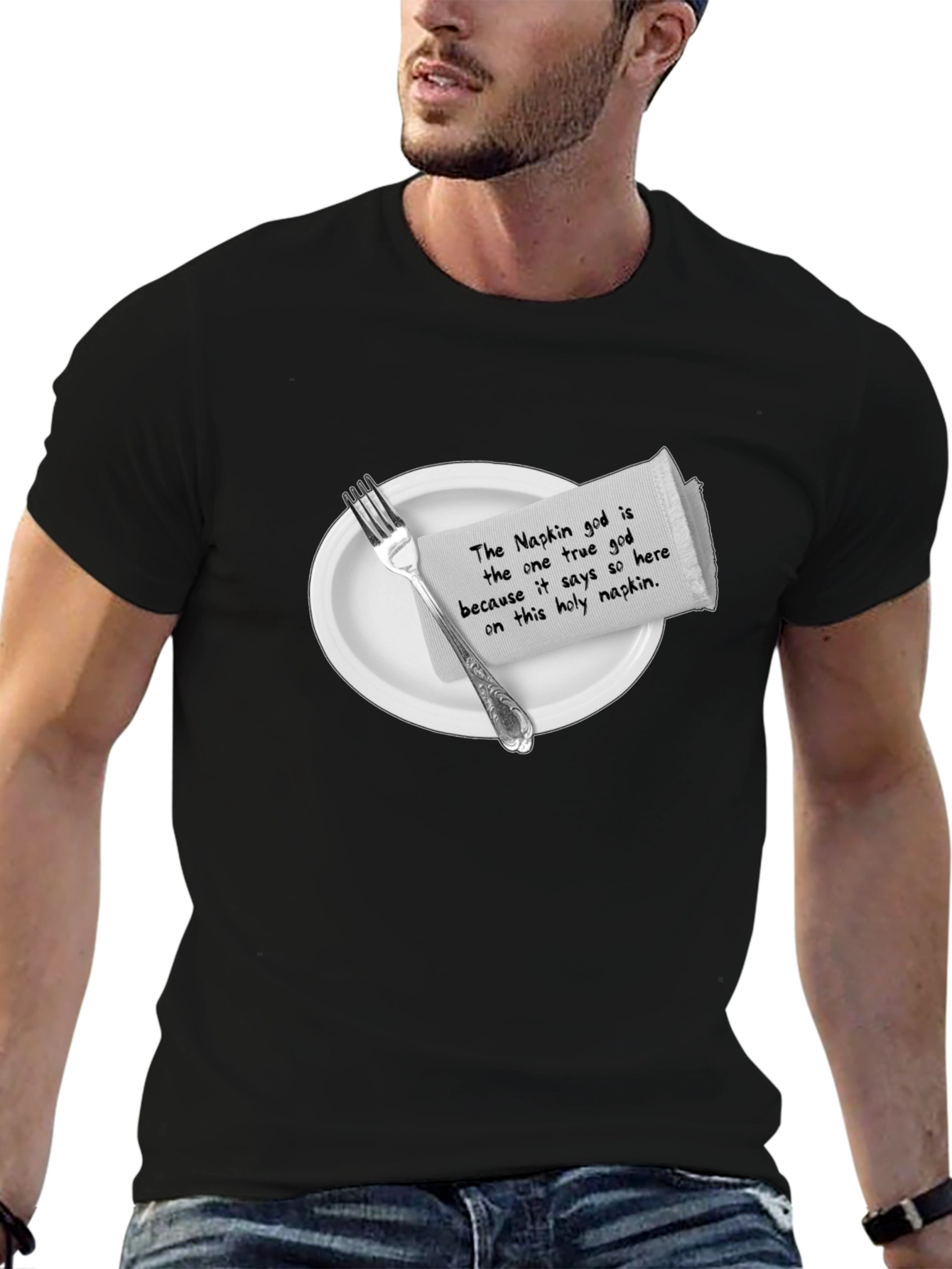 Napkin God T-Shirt - Funny Atheist Tee