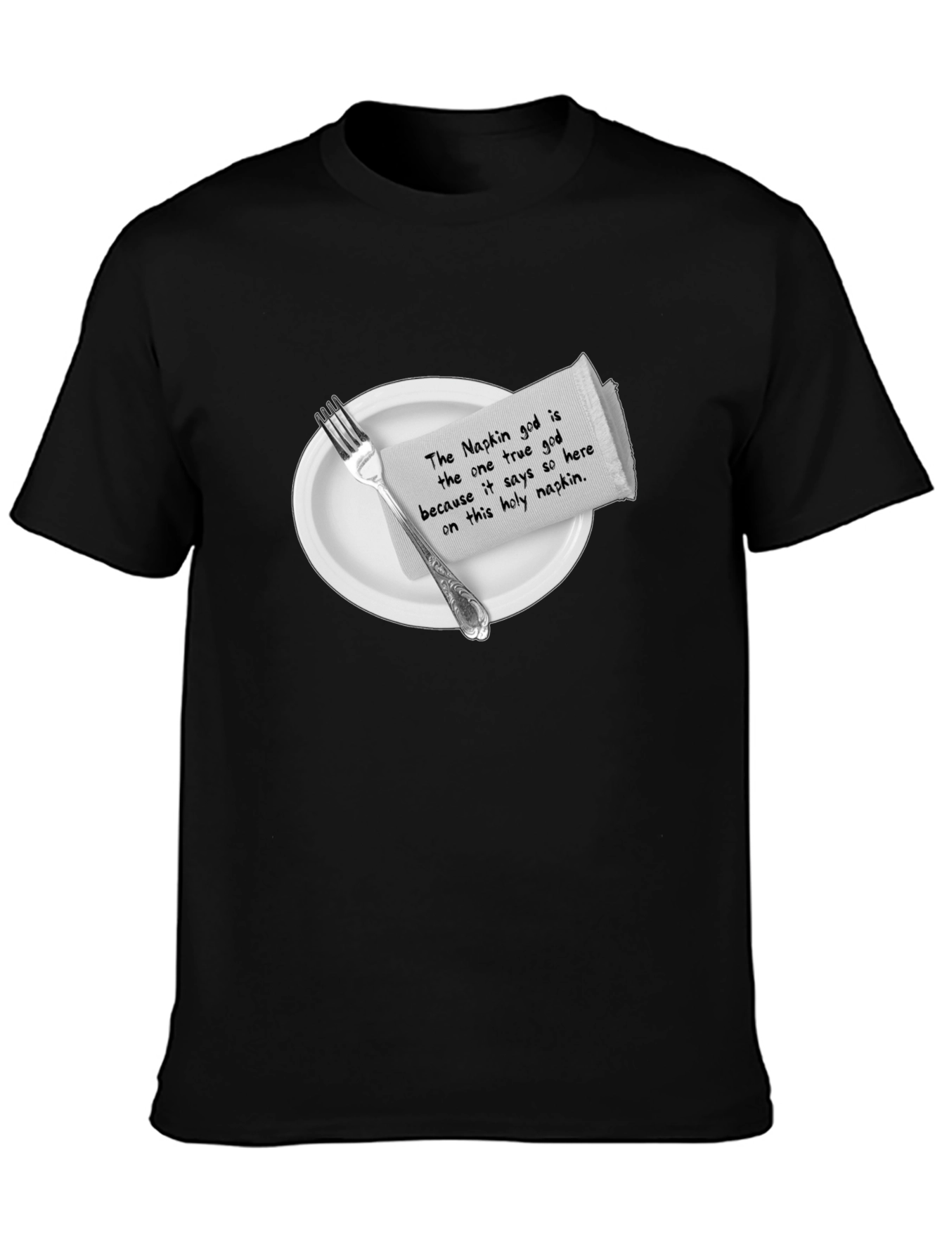 Napkin God T-Shirt - Funny Atheist Tee