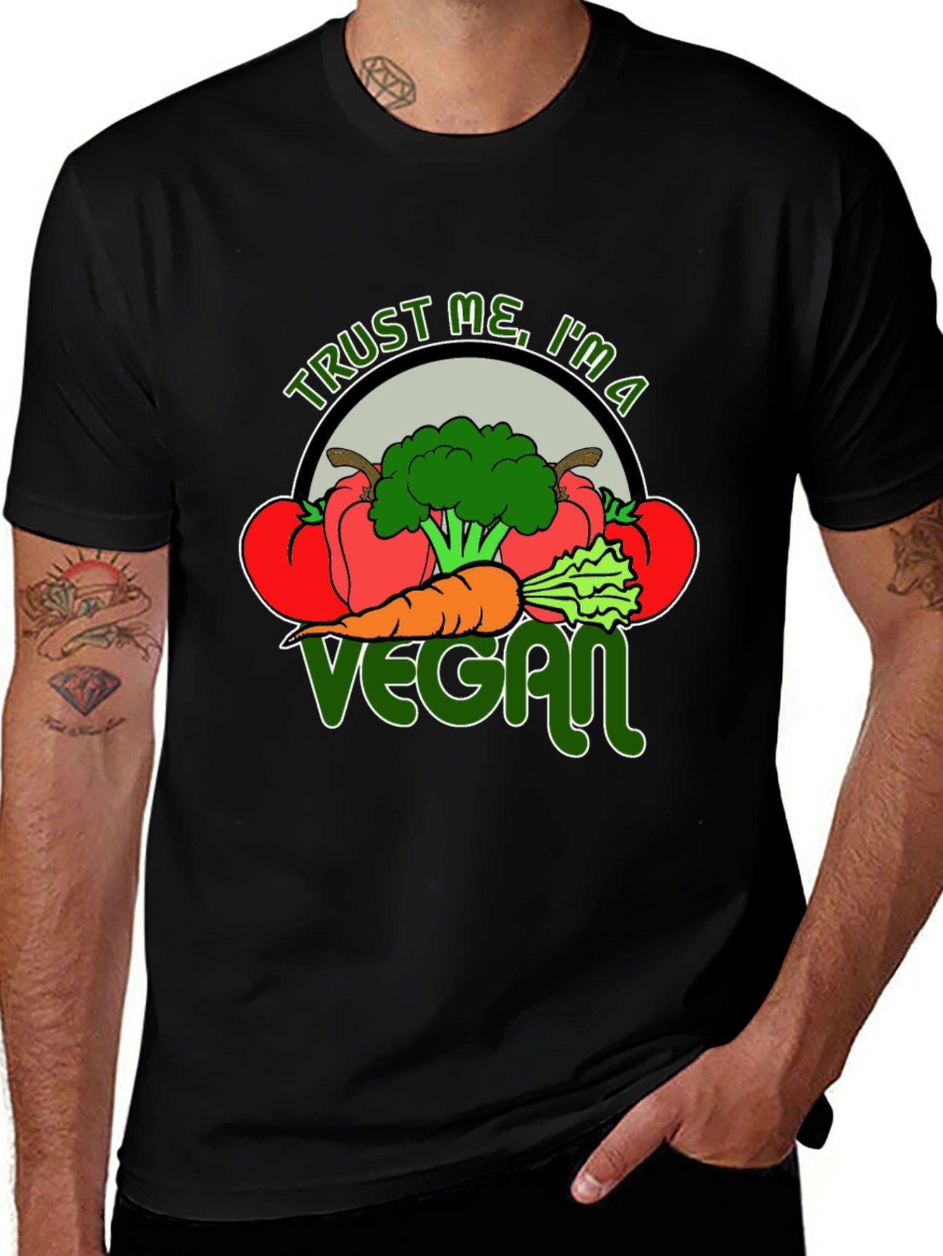 Trust Me Im A Vegan Graphic T-Shirt