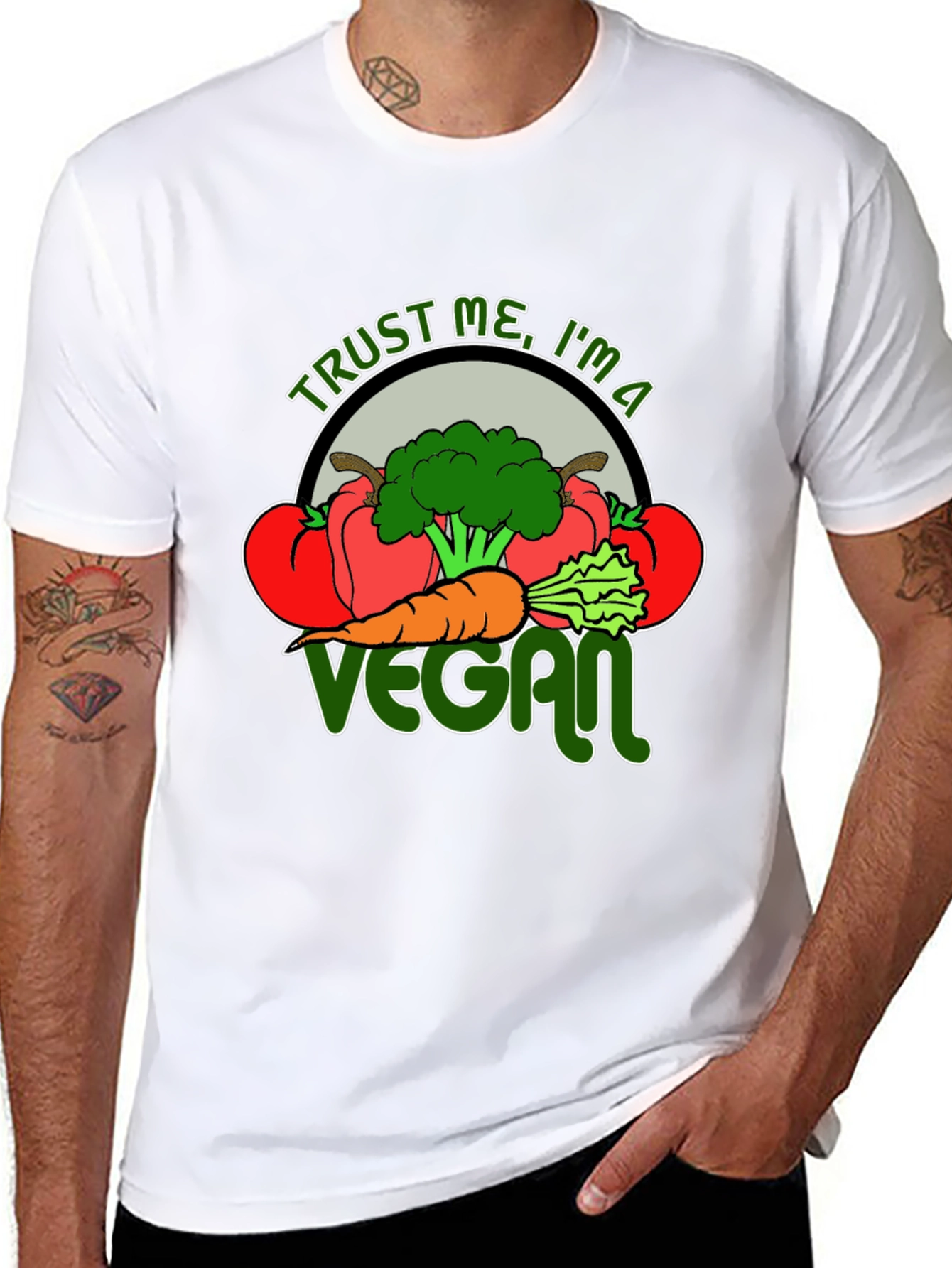 Trust Me Im A Vegan Graphic T-Shirt
