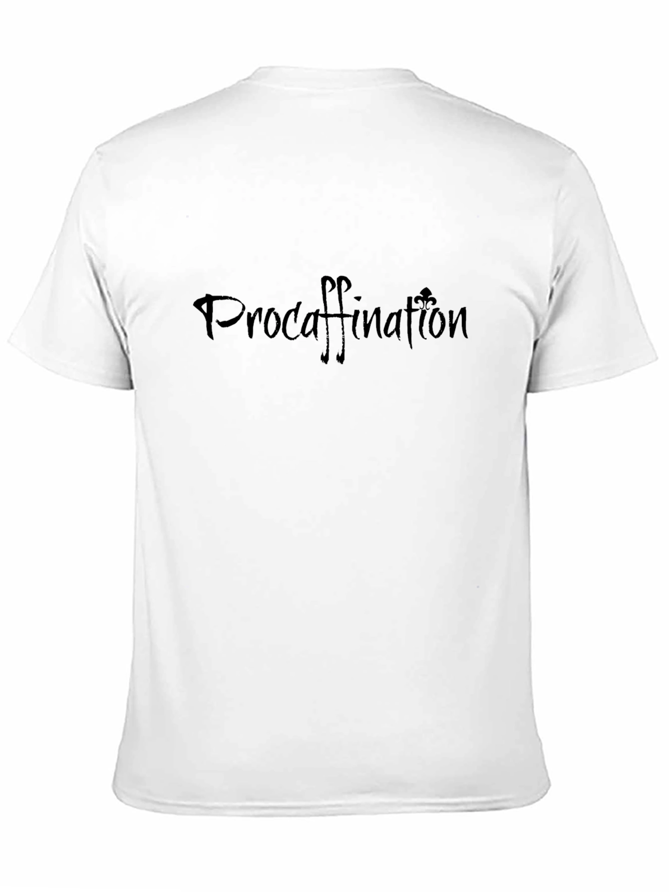 Procaffination Graphic Tee - Black Cotton Blend
