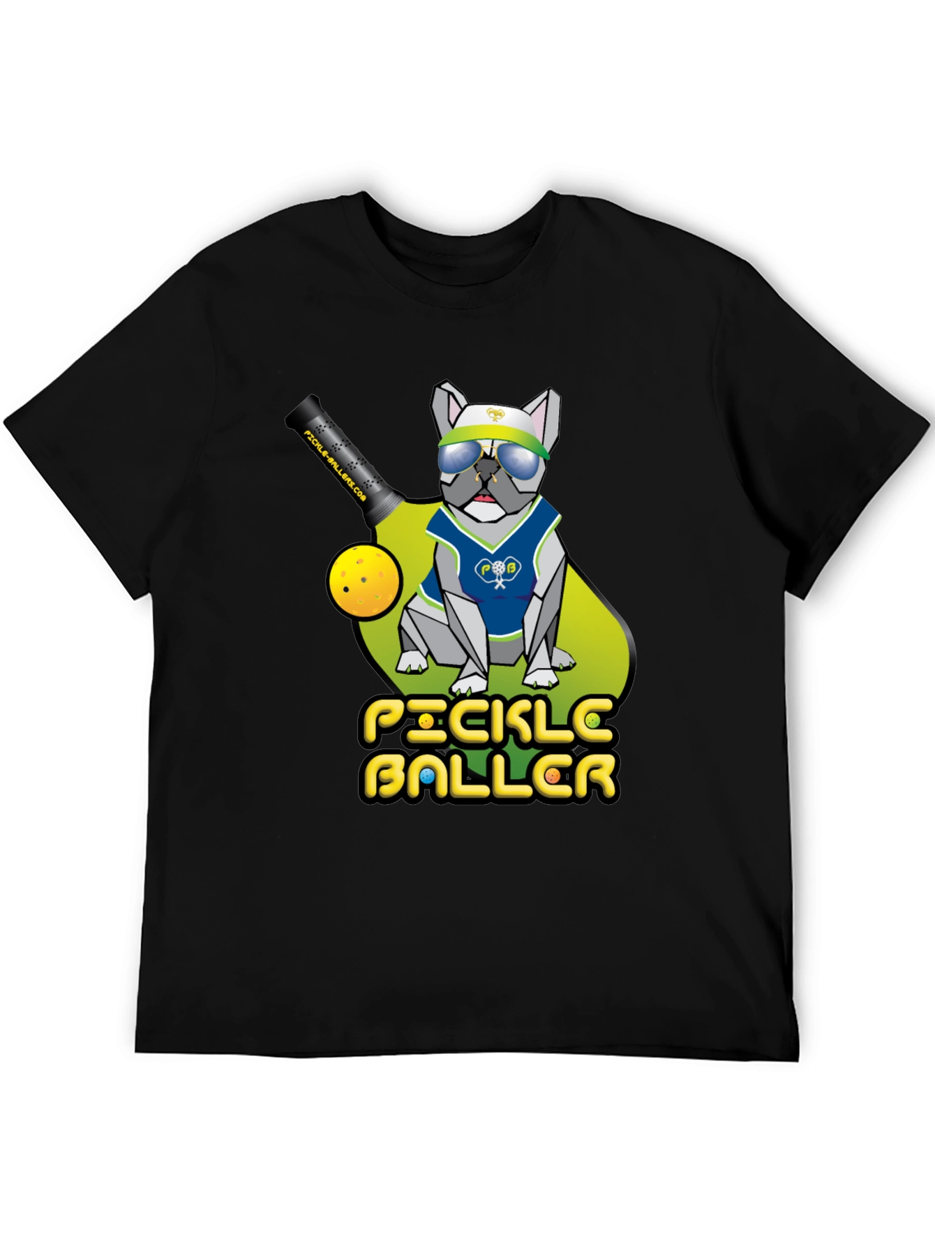 Pickleballer Bulldog T-Shirt - Ace the Court in Style!