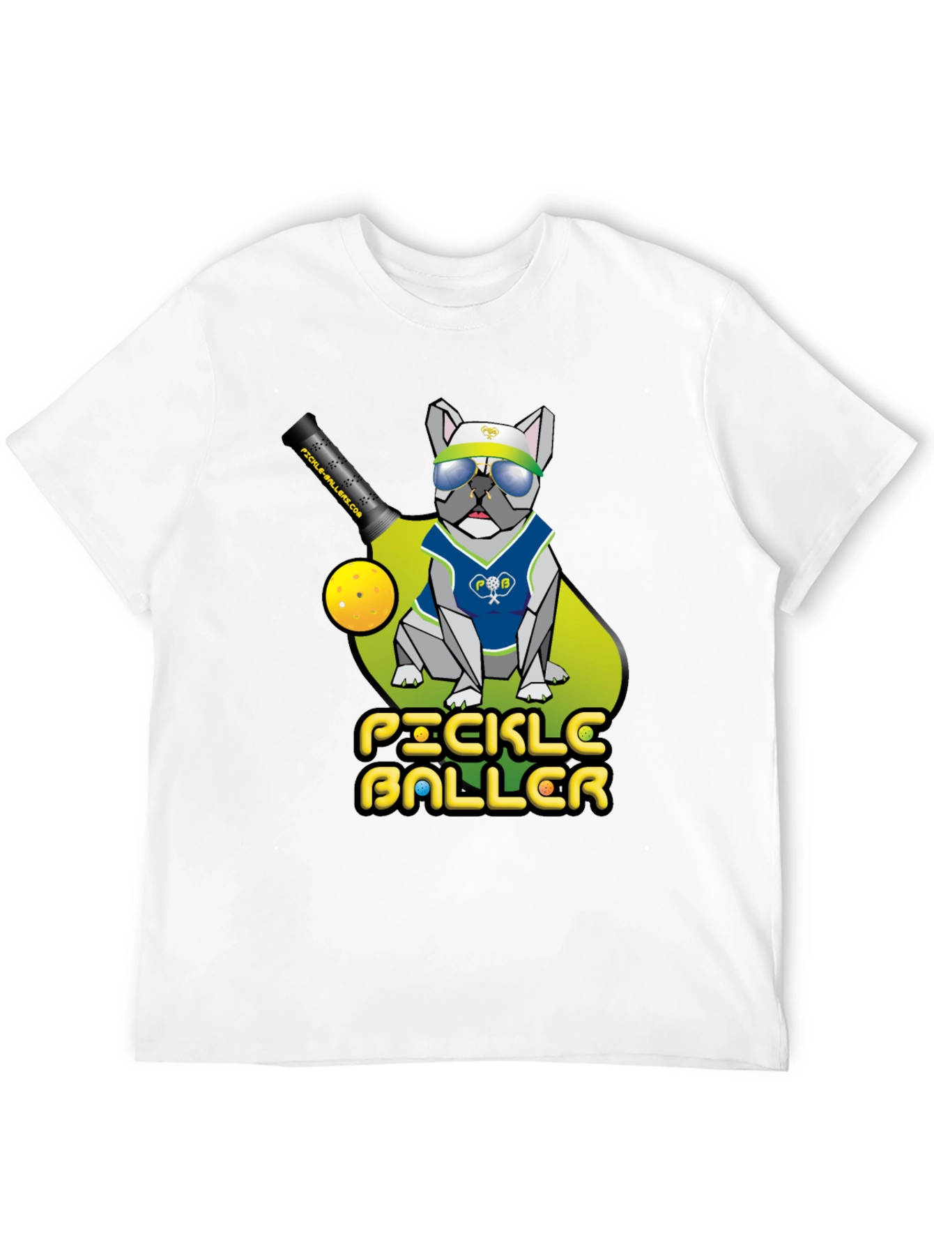 Pickleballer Bulldog T-Shirt - Ace the Court in Style!
