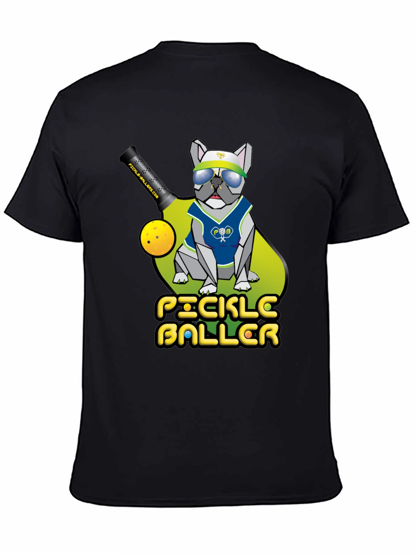 Pickleballer Bulldog T-Shirt - Ace the Court in Style!