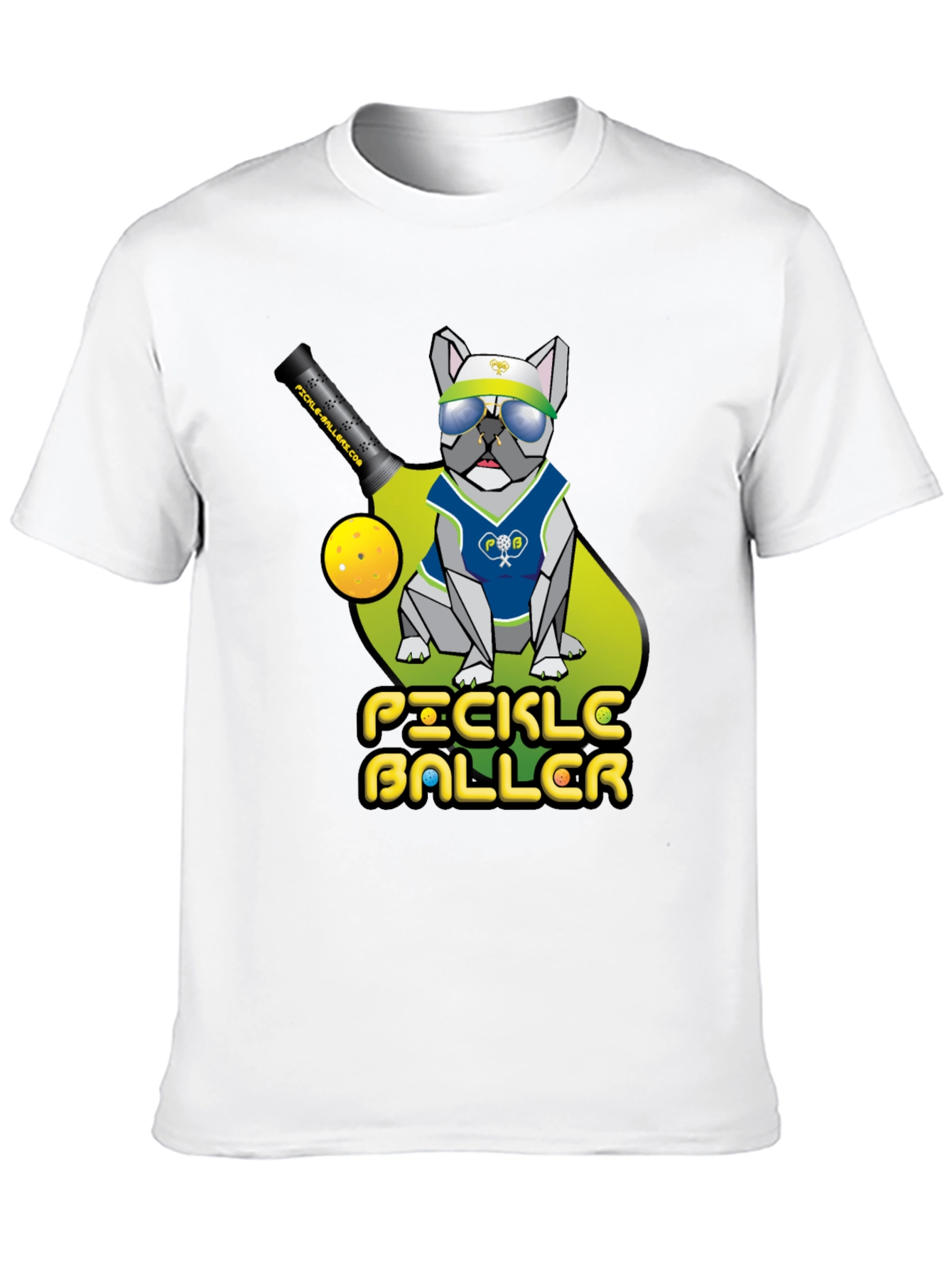 Pickleballer Bulldog T-Shirt - Ace the Court in Style!