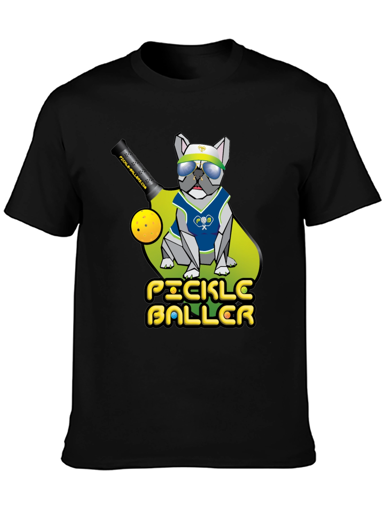 Pickleballer Bulldog T-Shirt - Ace the Court in Style!