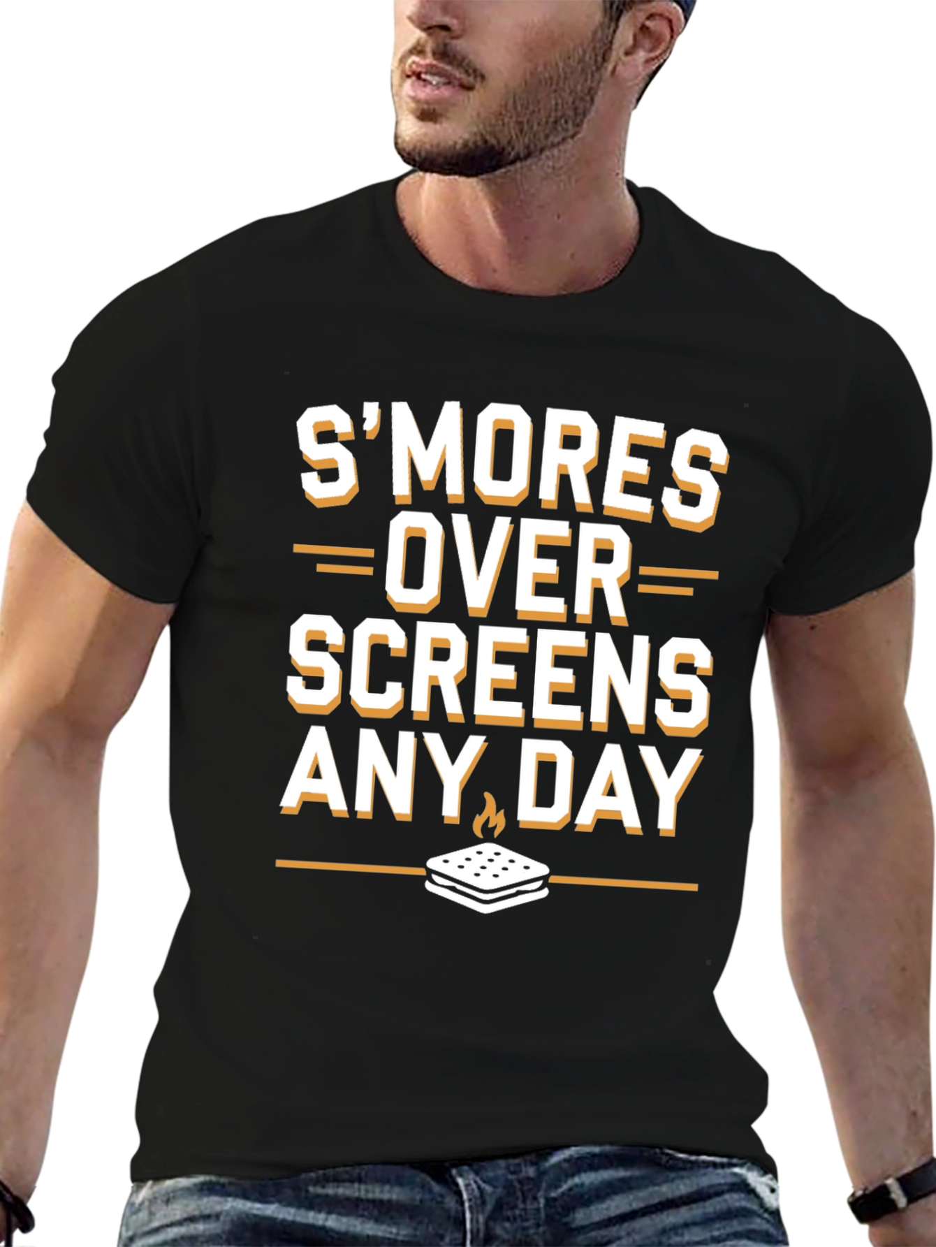 Smores Over Screens Graphic T-Shirt