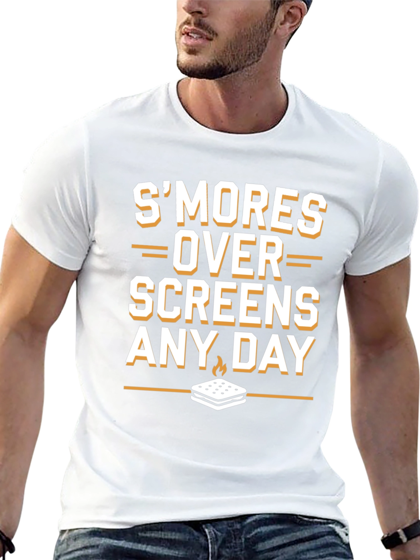 Smores Over Screens Graphic T-Shirt