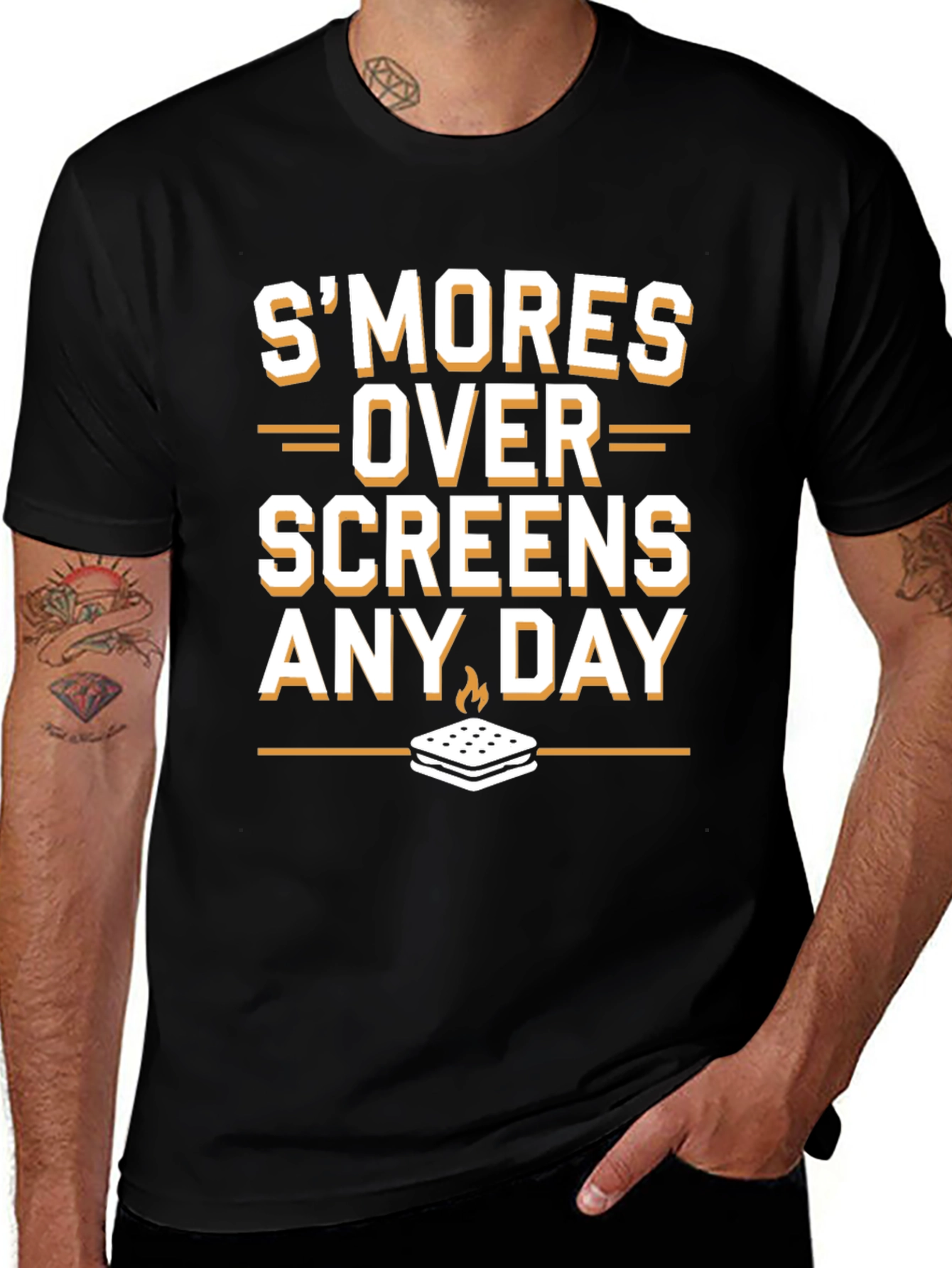 Smores Over Screens Graphic T-Shirt