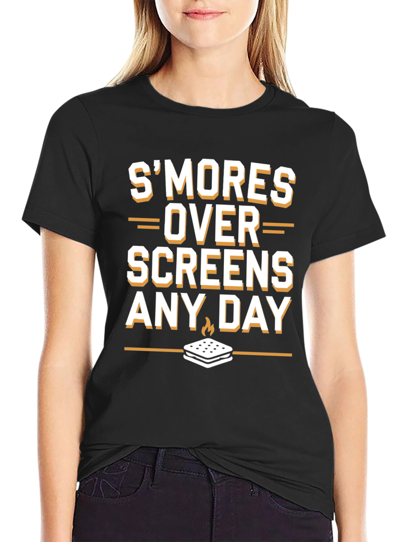 Smores Over Screens Graphic T-Shirt