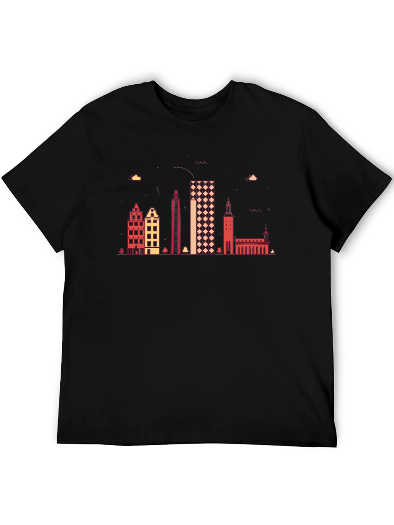 Retro Skyline Graphic Tee - Cityscape T-Shirt