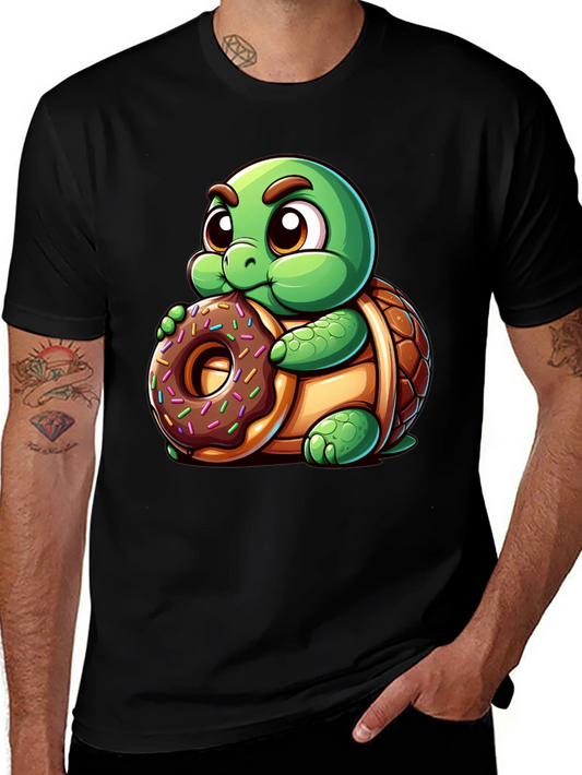 Turtle Donut T-Shirt - Cute Cartoon Style
