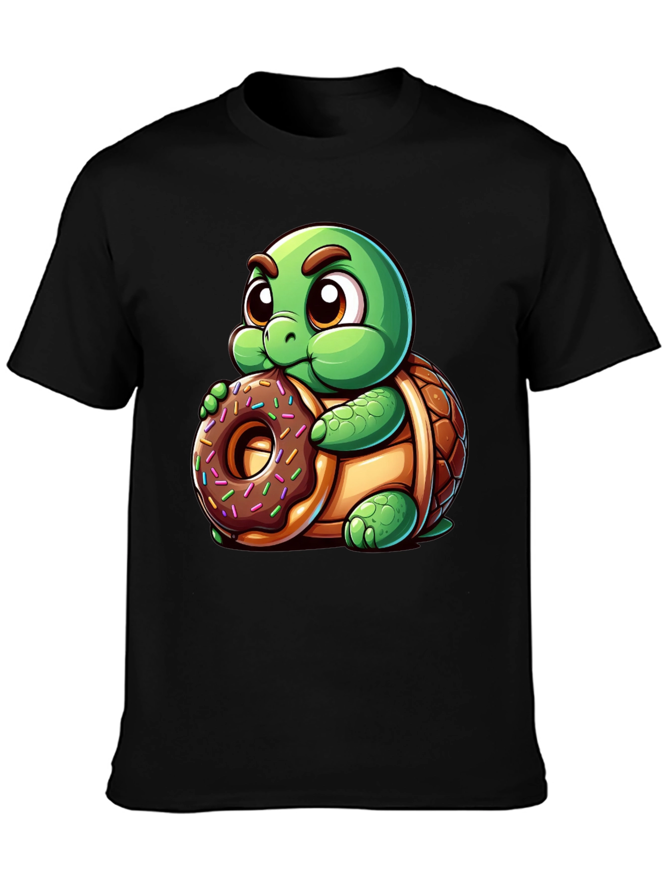 Turtle Donut T-Shirt - Cute Cartoon Style