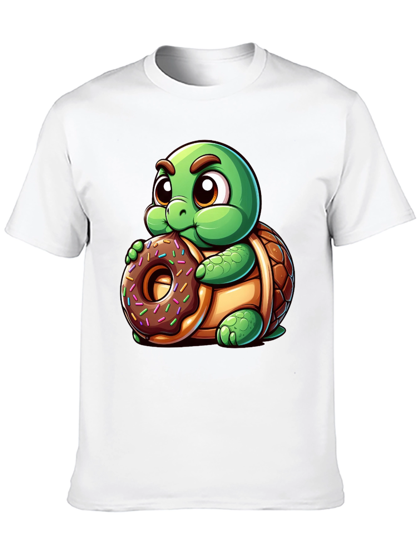 Turtle Donut T-Shirt - Cute Cartoon Style