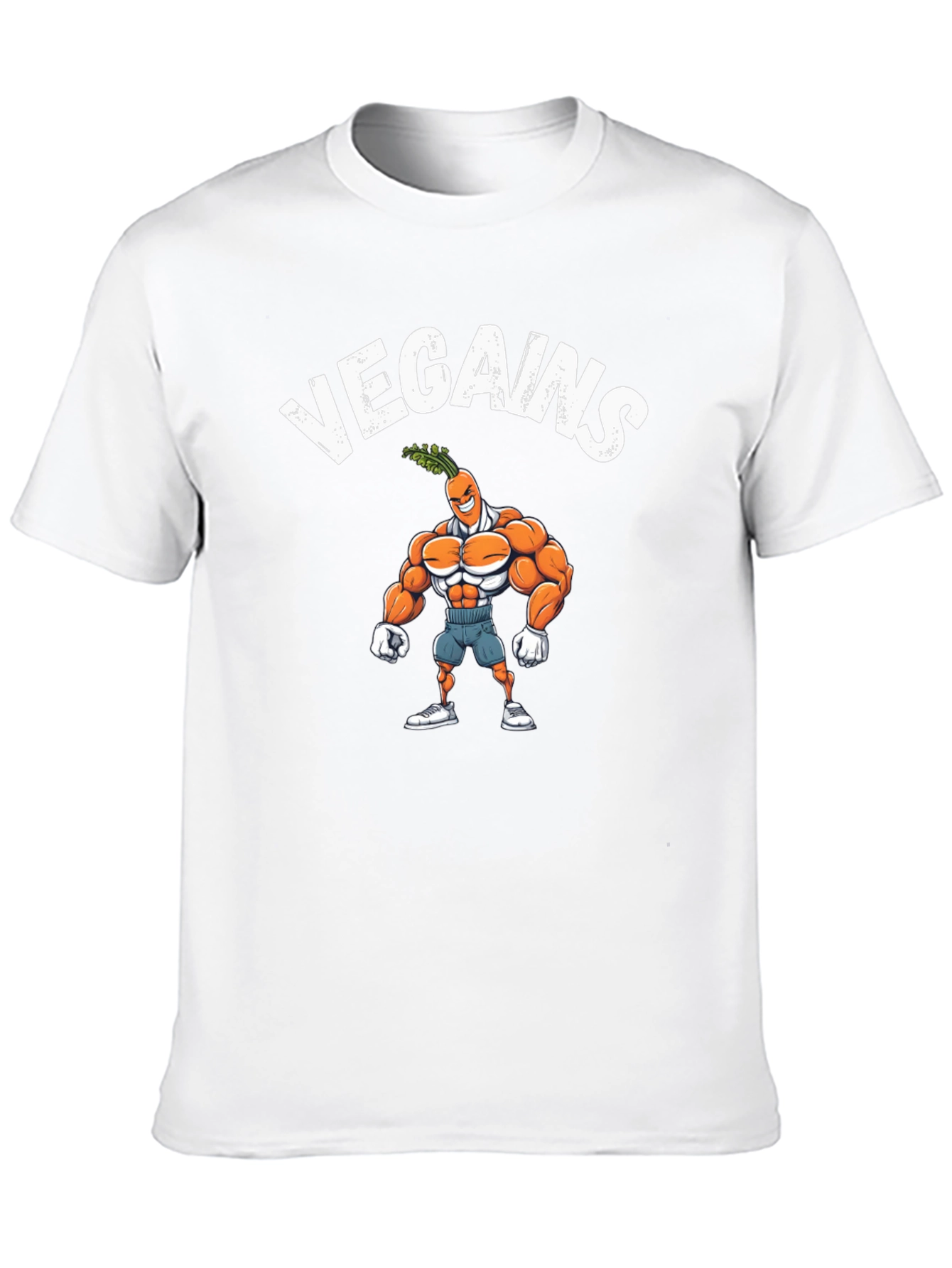 Vegains T-Shirt - Vegan Muscle Carrot Tee