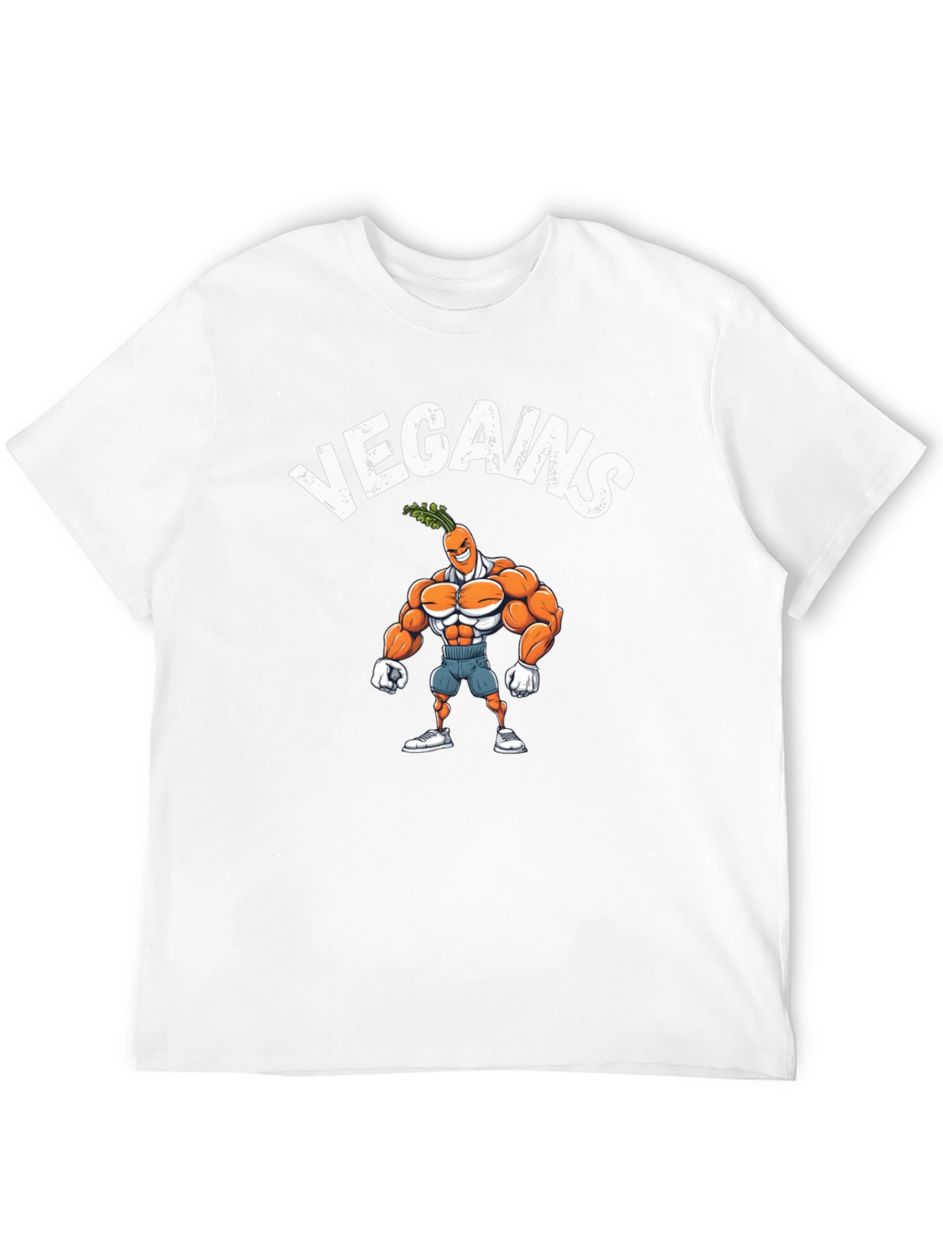 Vegains T-Shirt - Vegan Muscle Carrot Tee