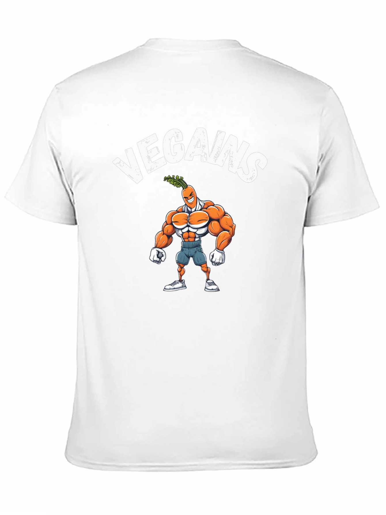 Vegains T-Shirt - Vegan Muscle Carrot Tee