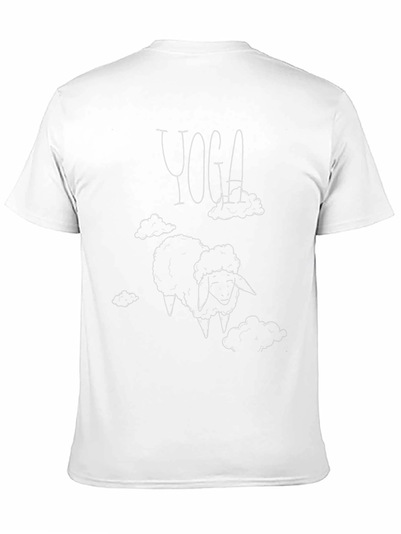 Yoga Sheep T-Shirt - Black Cotton Graphic Tee