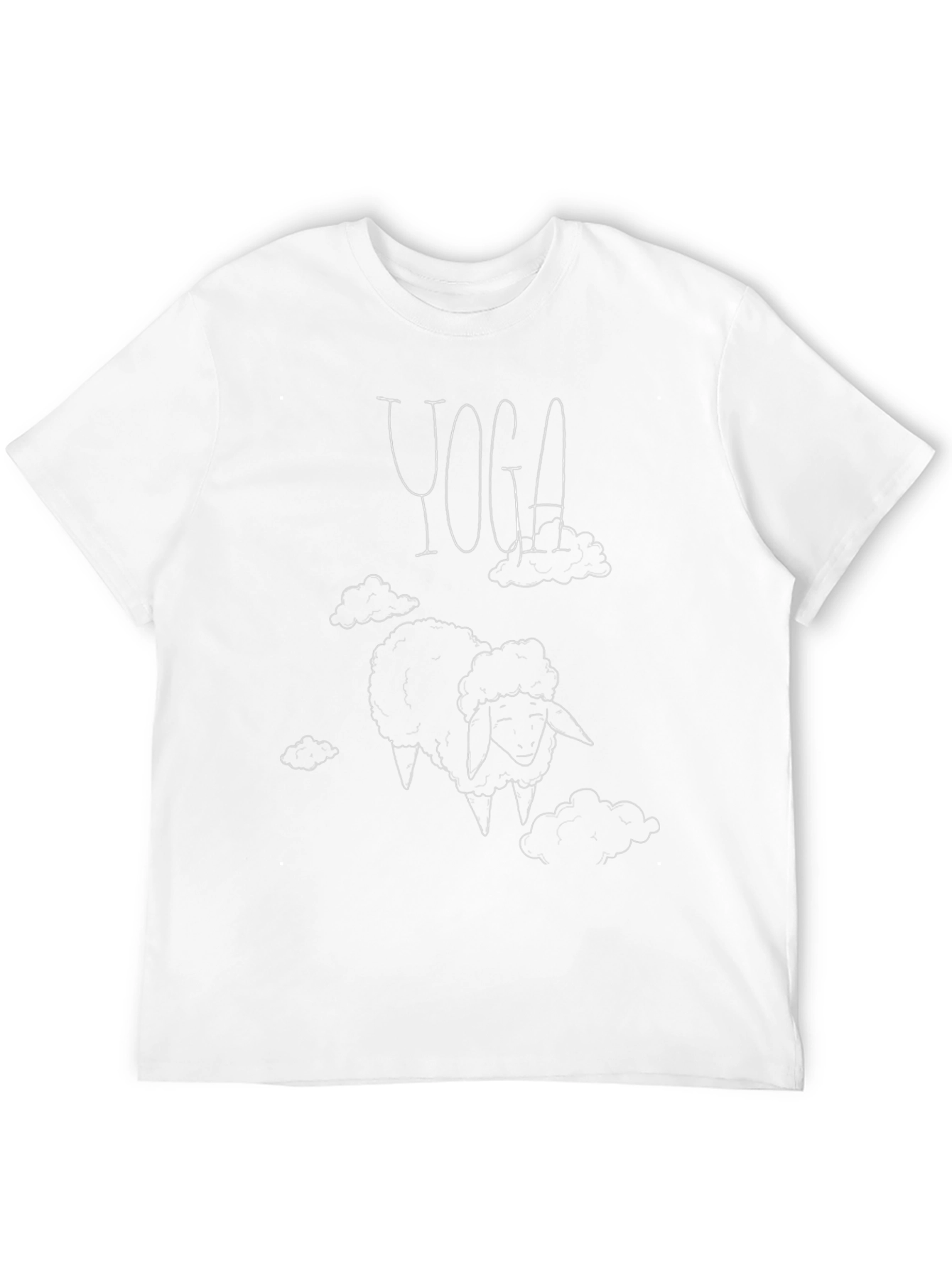 Yoga Sheep T-Shirt - Black Cotton Graphic Tee