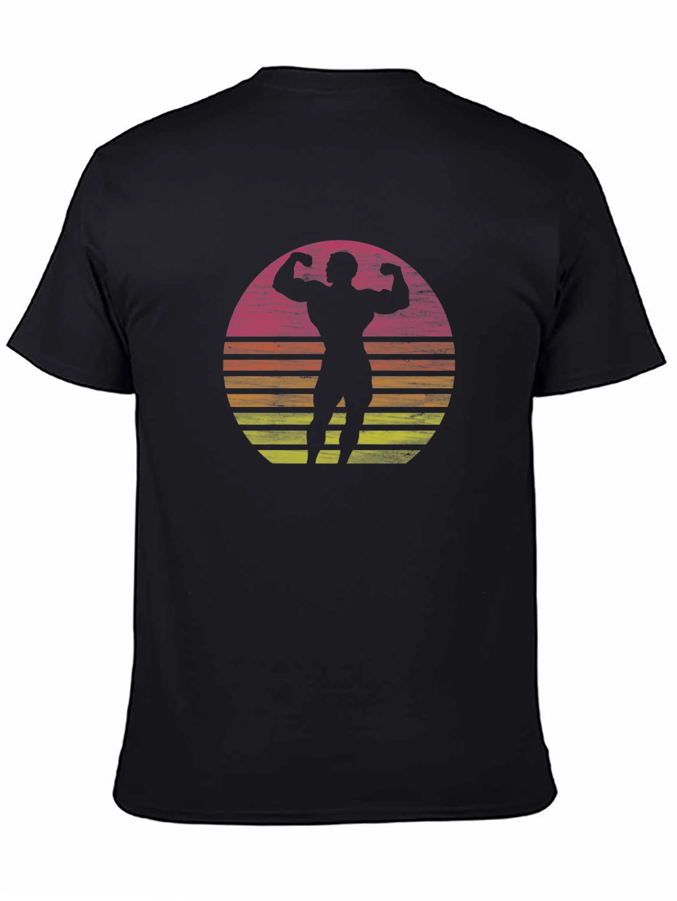 Retro Bodybuilder Silhouette T-Shirt