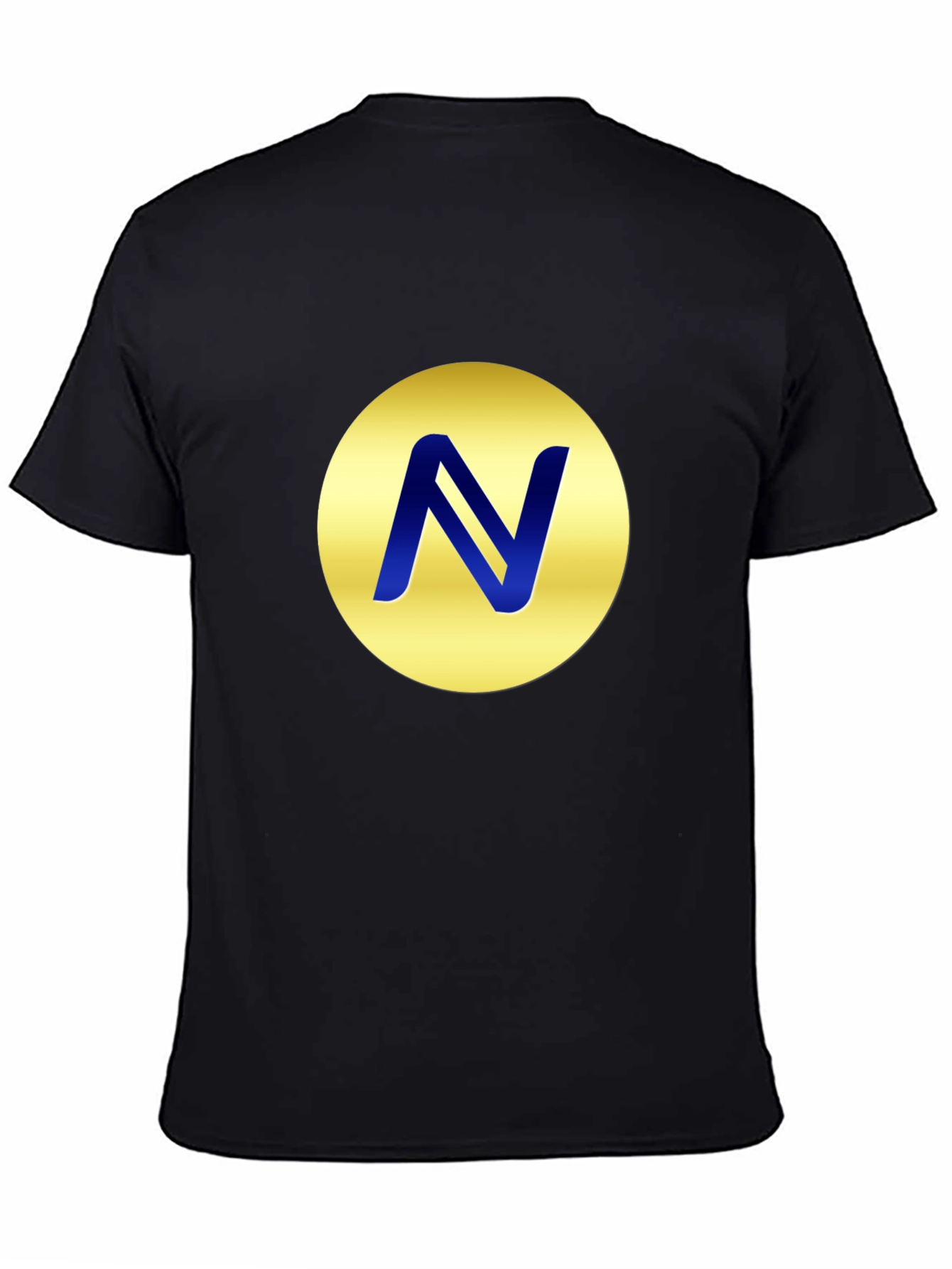 Gold Circle N Logo Black T-Shirt