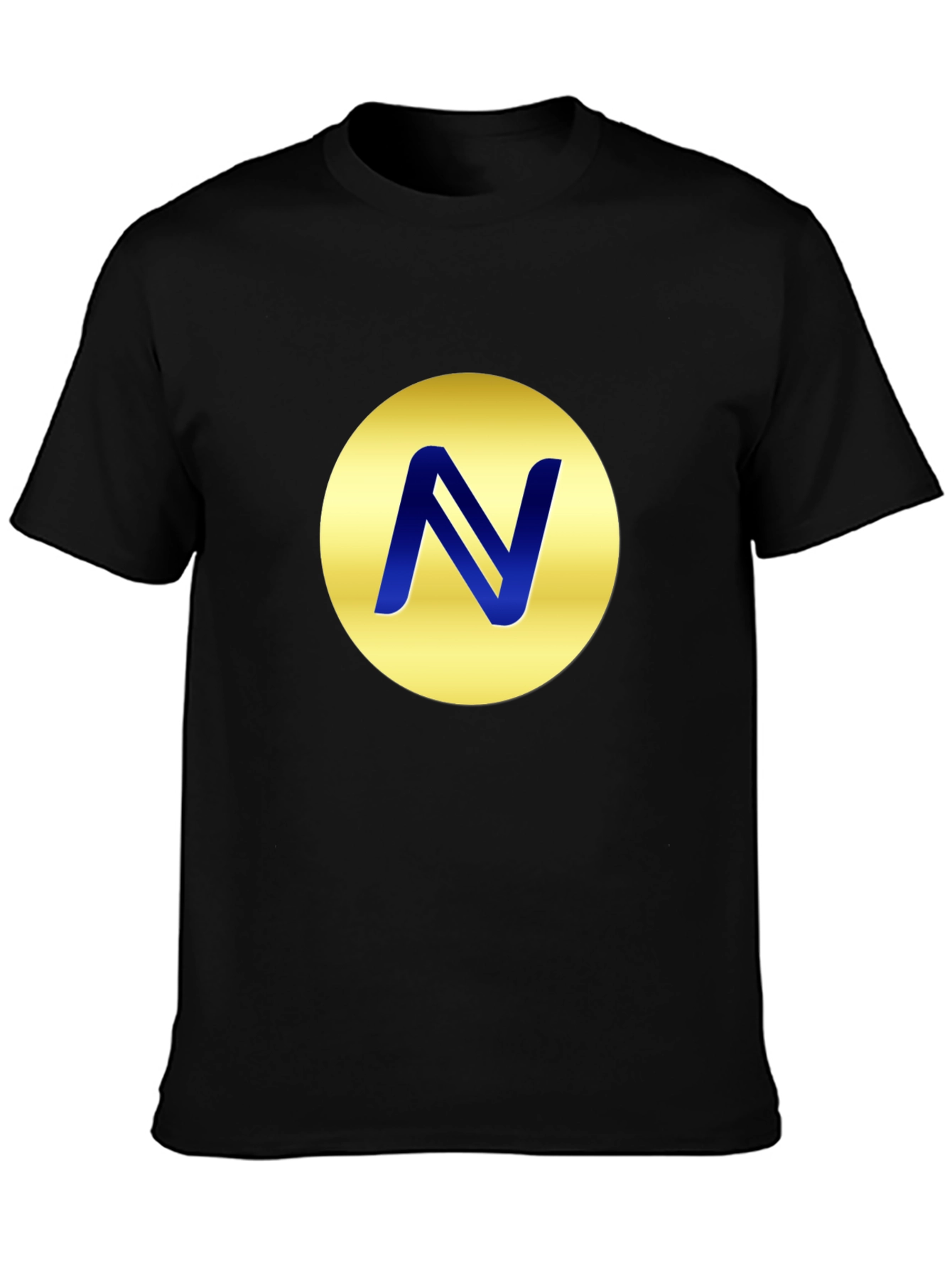 Gold Circle N Logo Black T-Shirt