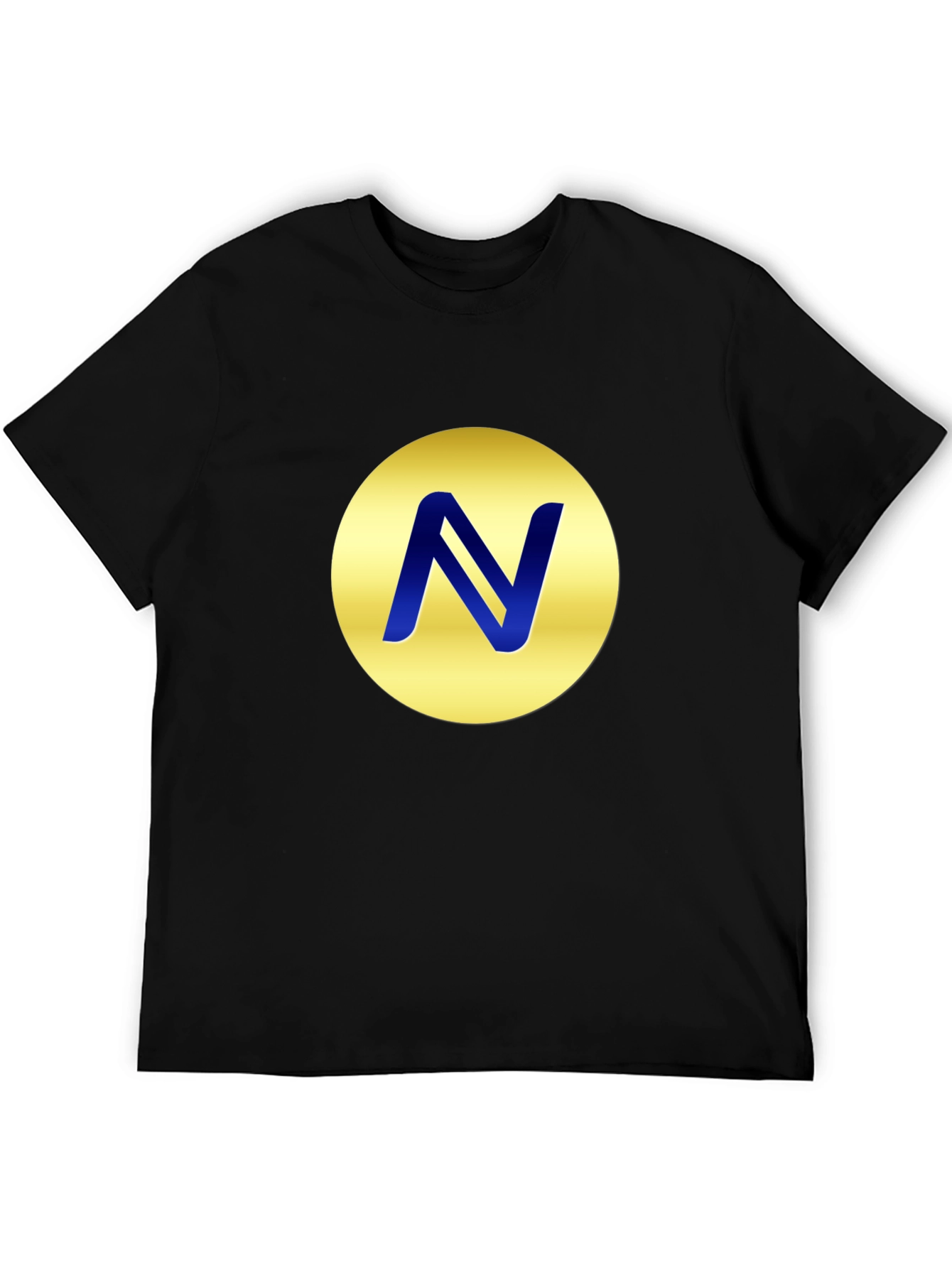 Gold Circle N Logo Black T-Shirt