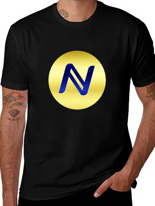 Gold Circle N Logo Black T-Shirt