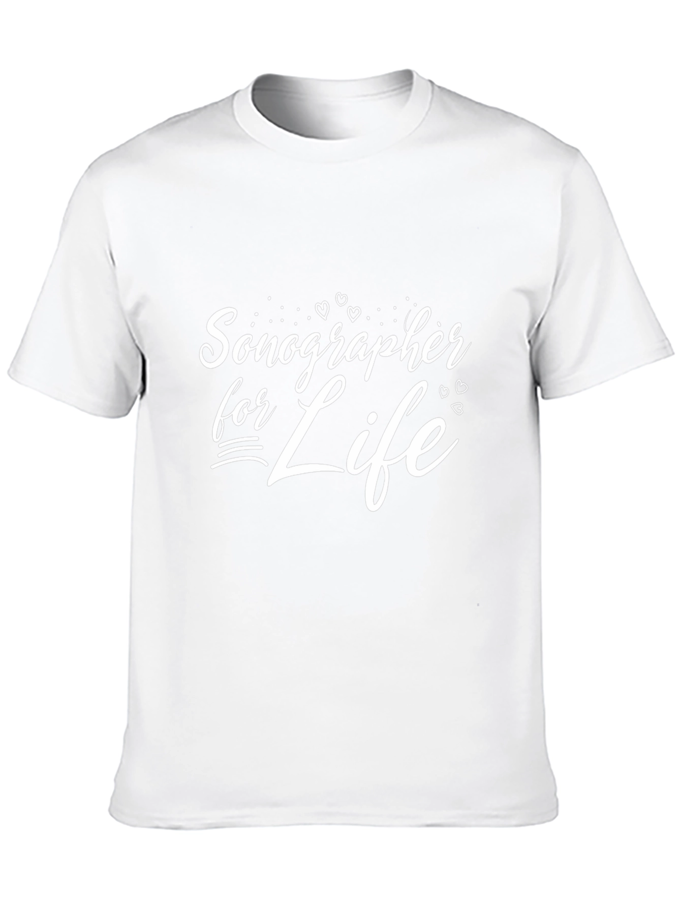 Sonographer For Life Black T-Shirt