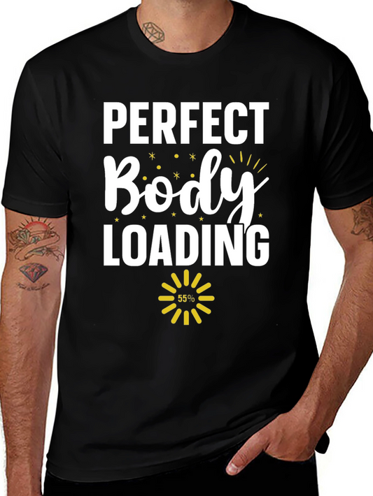 Perfect Body Loading Black Graphic Tee