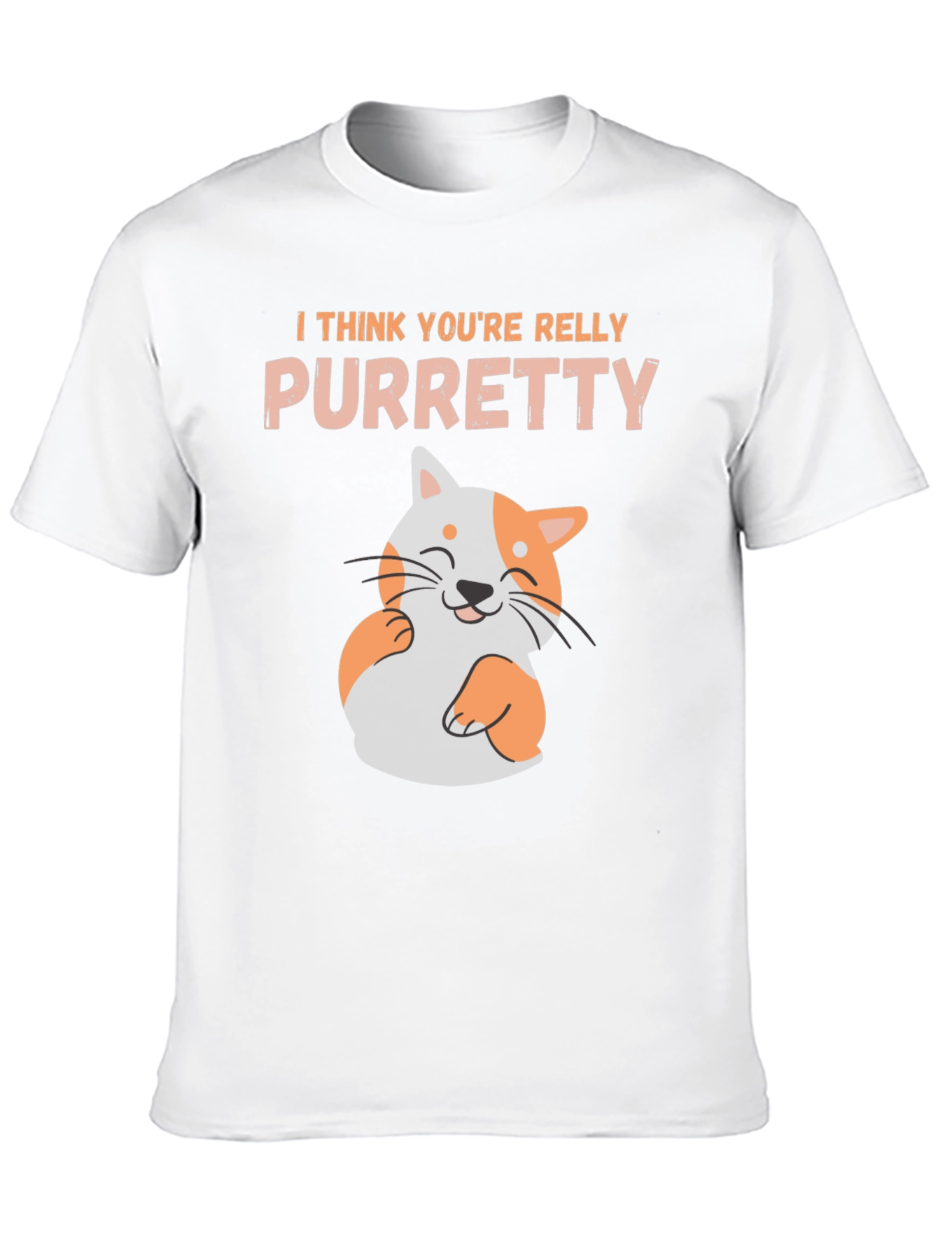 Purretty Cat T-Shirt - Funny Cat Lover Tee