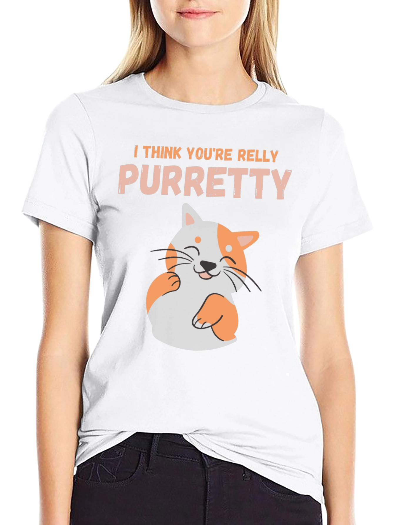 Purretty Cat T-Shirt - Funny Cat Lover Tee